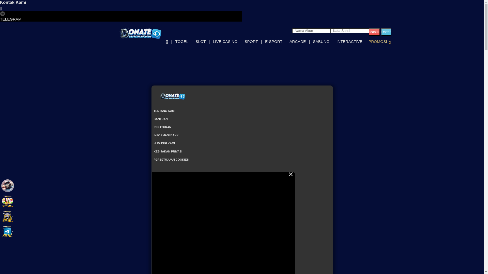 website screenshot of https://vvipdonate4d.cfd/