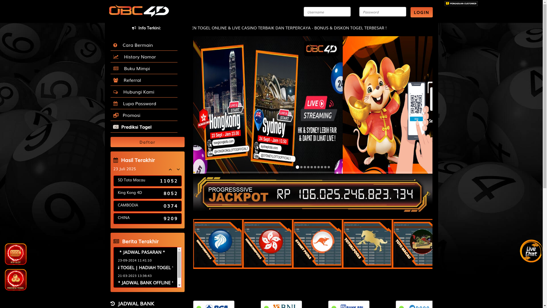 website screenshot of https://obc4dmantul.vip/