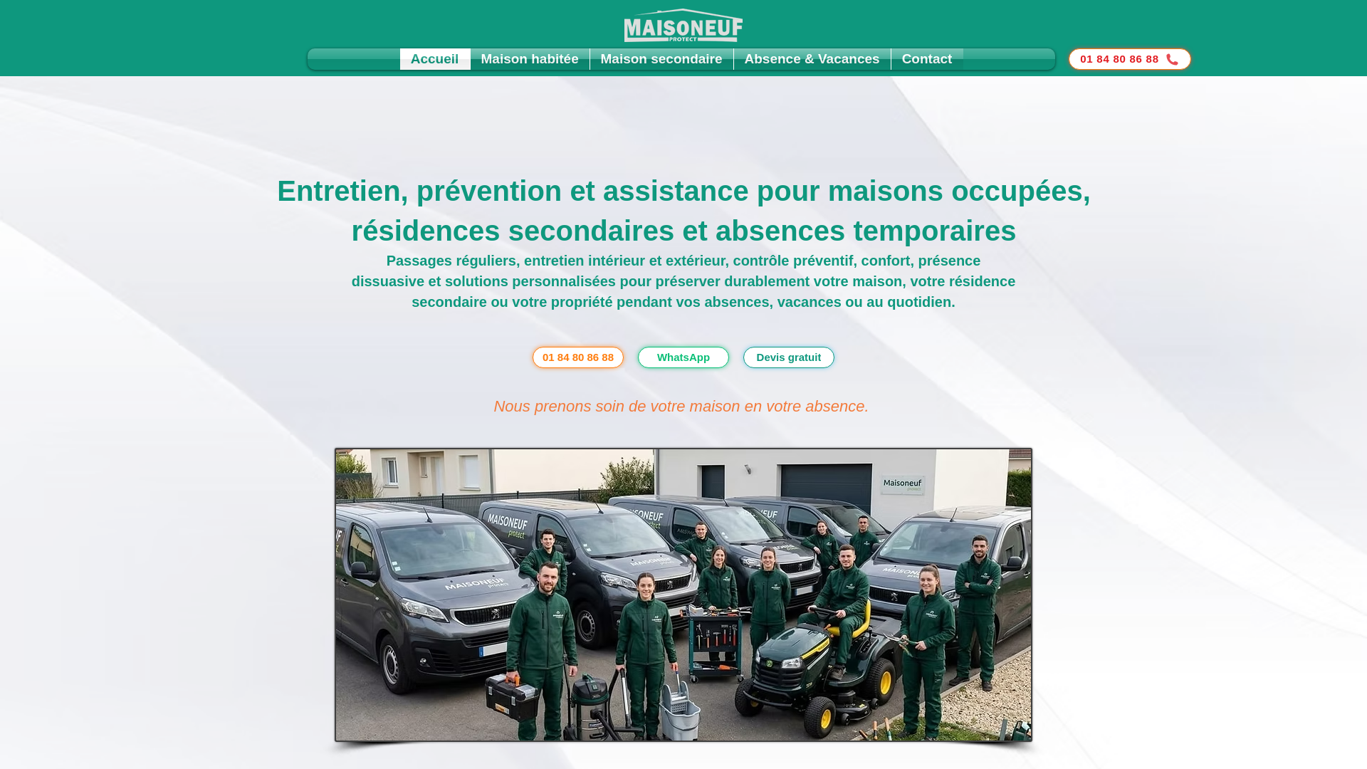 website screenshot of https://maisoneuf-protect.fr/