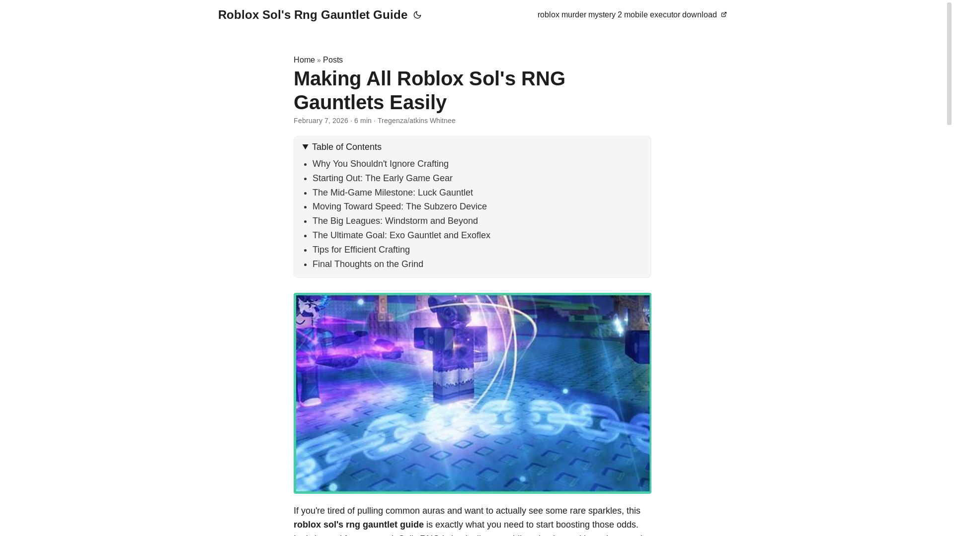 website screenshot of https://roblox-sols-rng-gauntlet-guide.pages.dev/