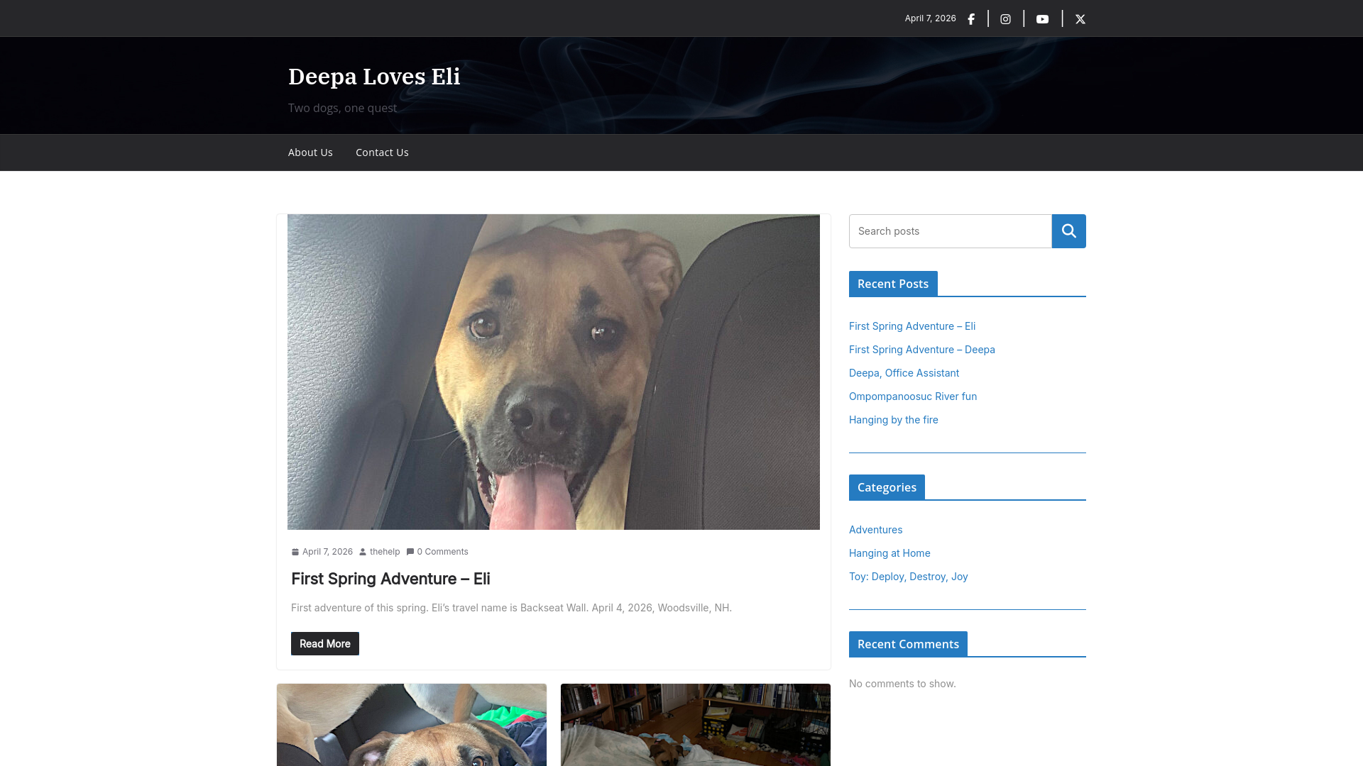 website screenshot of https://deepaloveseli.com