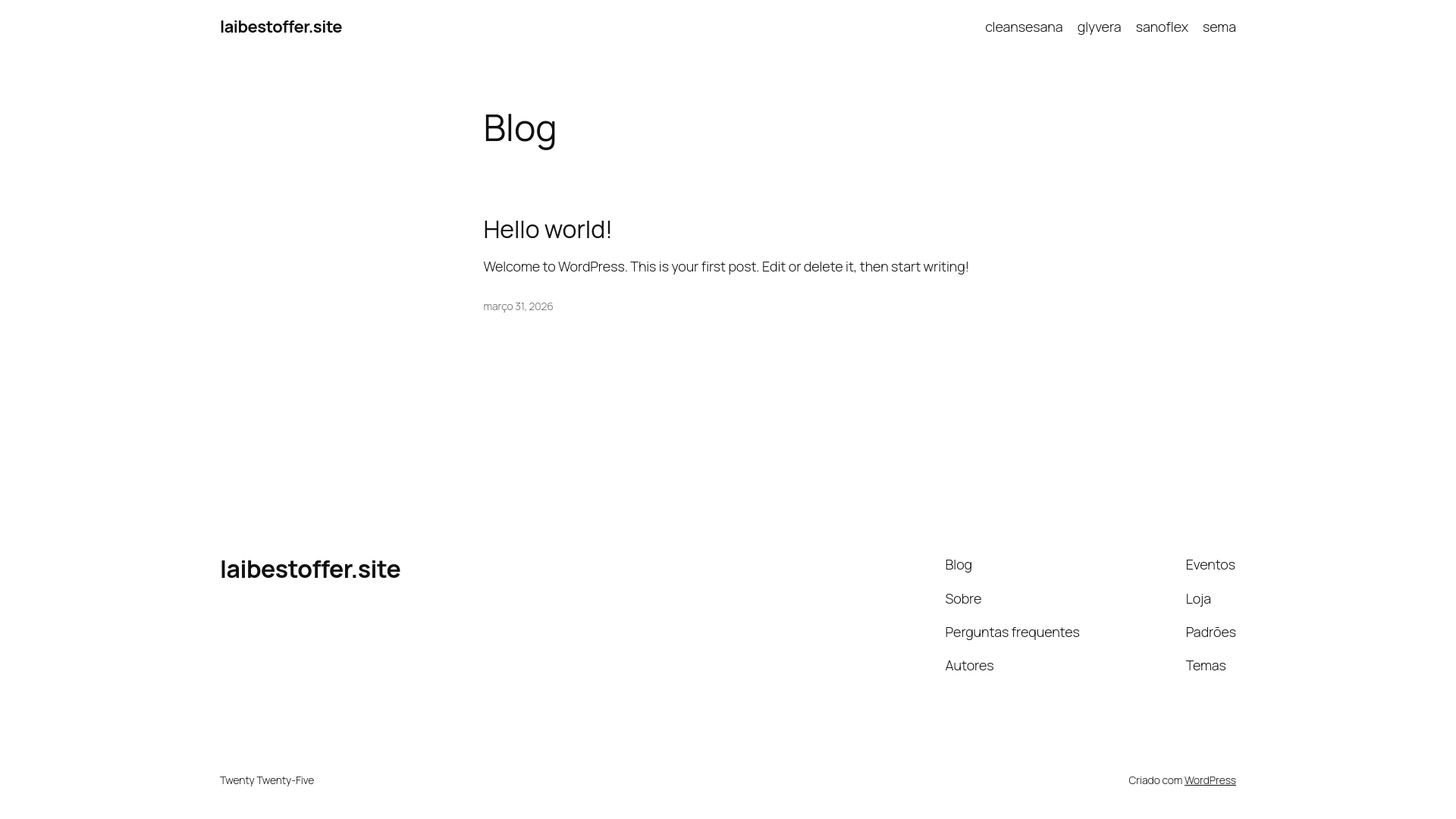 website screenshot of https://laibestoffer.site