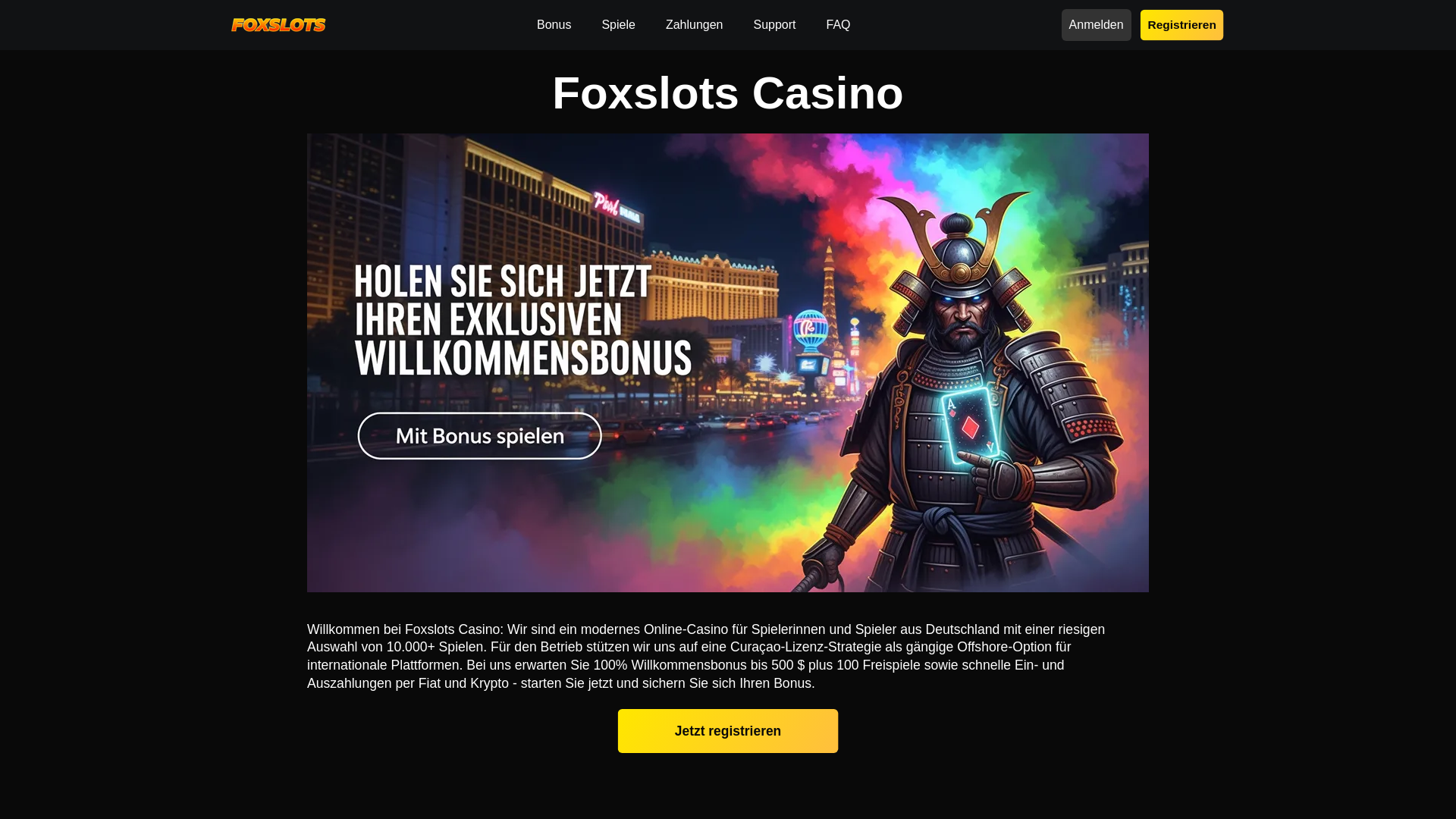website screenshot of https://foxslots-de-35045.pages.dev/