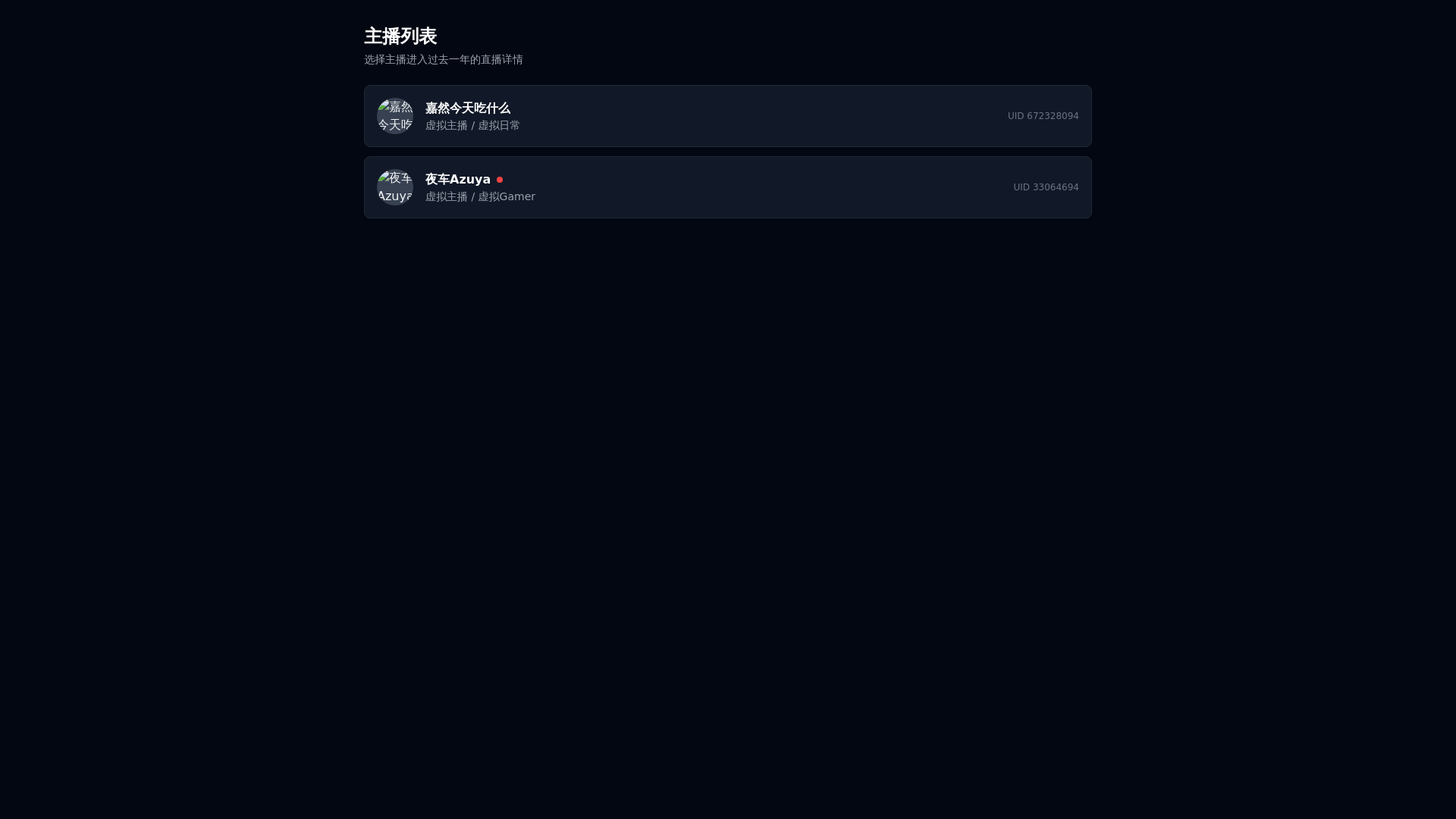 website screenshot of https://bililive-monitor-frontend.pages.dev/