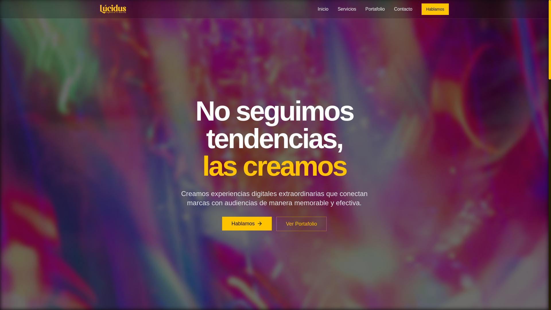 website screenshot of https://lucidusagencia.es/
