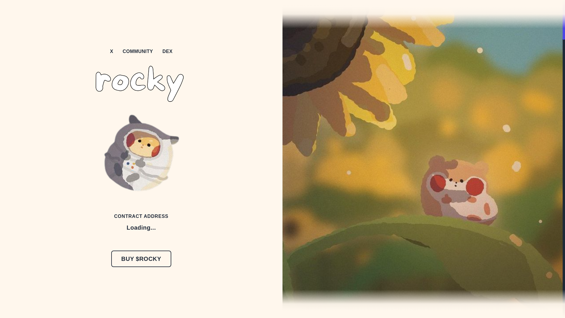 website screenshot of https://rockyonbonk.art/