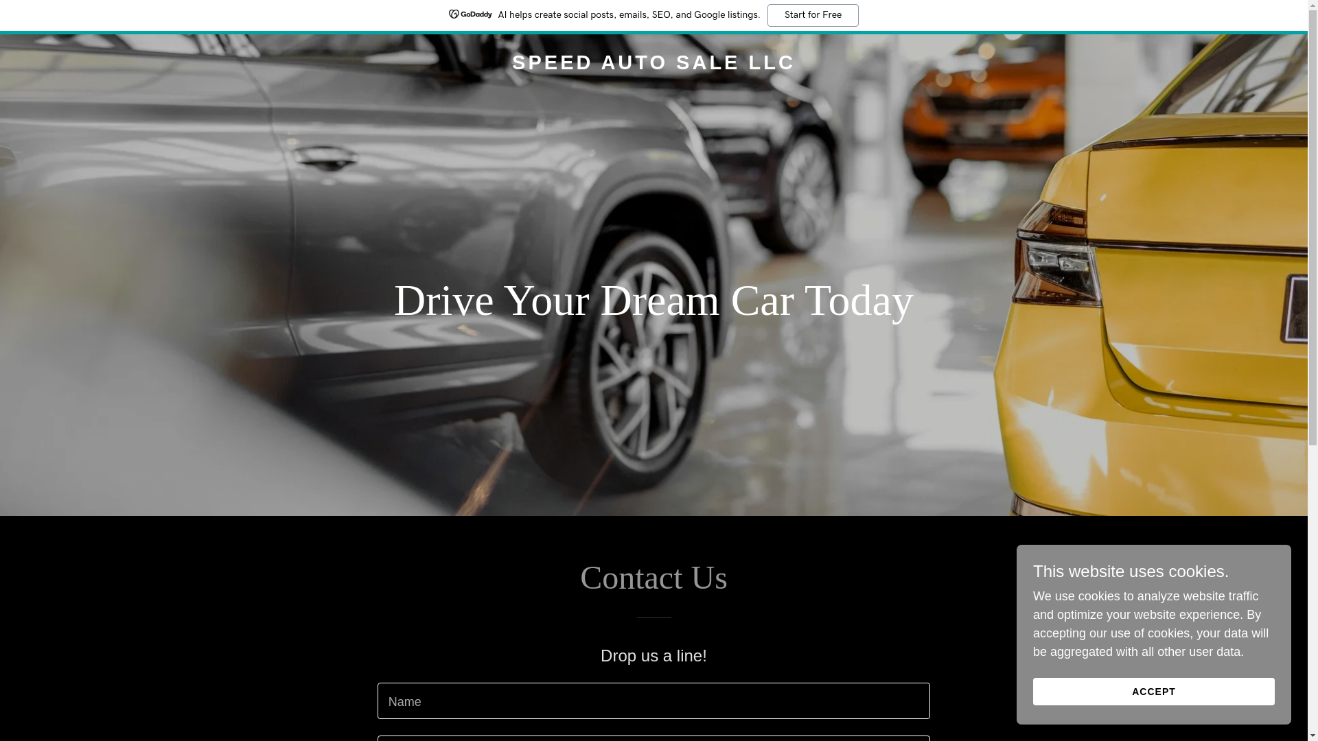 website screenshot of https://speedautosalellc.com/