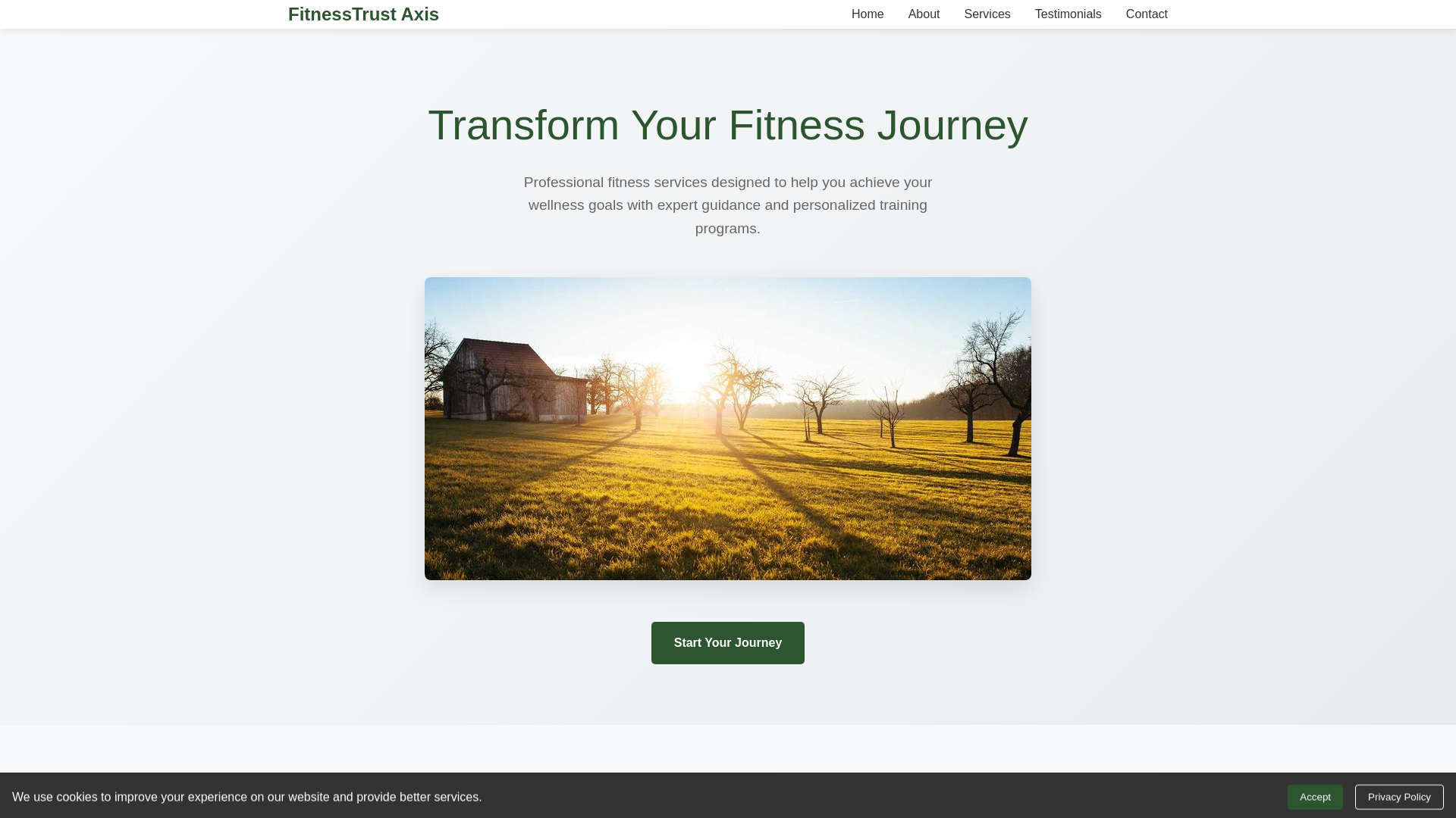 website screenshot of https://fitnesstrustaxis.shop/