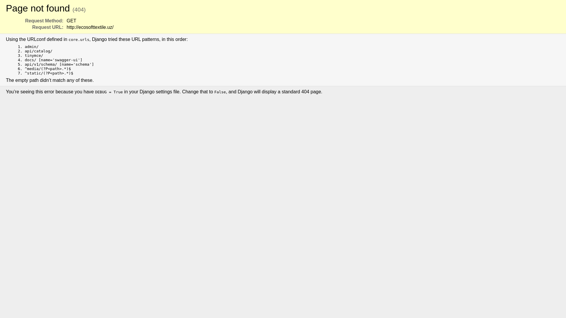 website screenshot of https://ecosofttextile.uz/