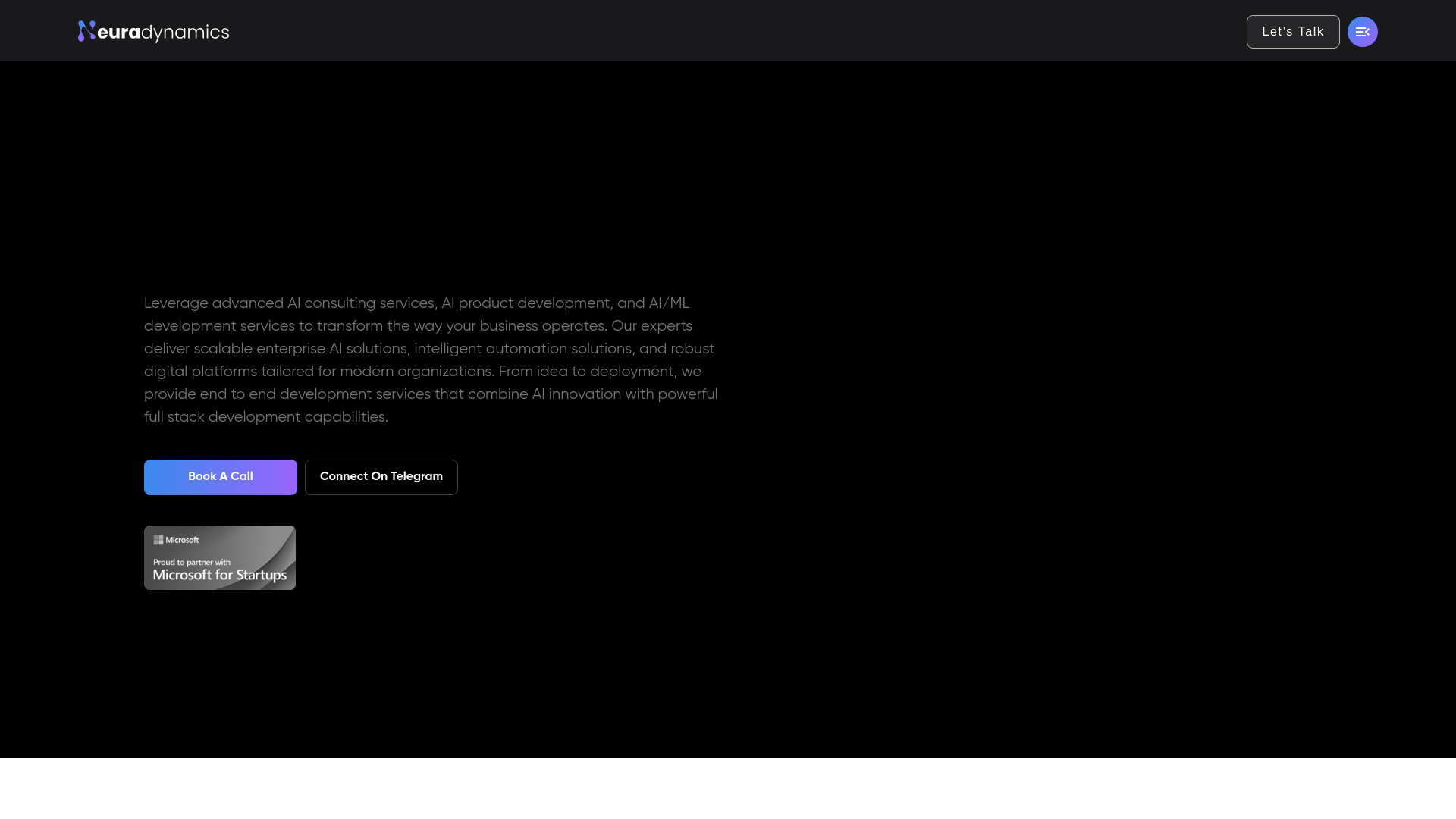 website screenshot of https://teamneuradynamics.co.in/