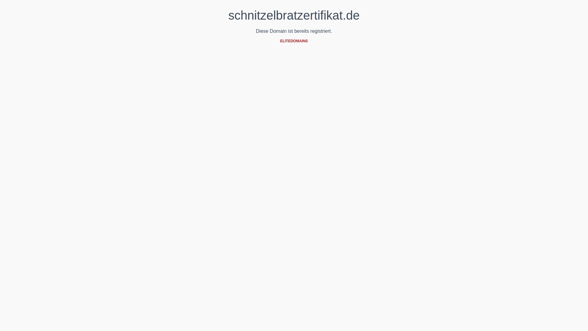 website screenshot of https://schnitzelbratzertifikat.de/