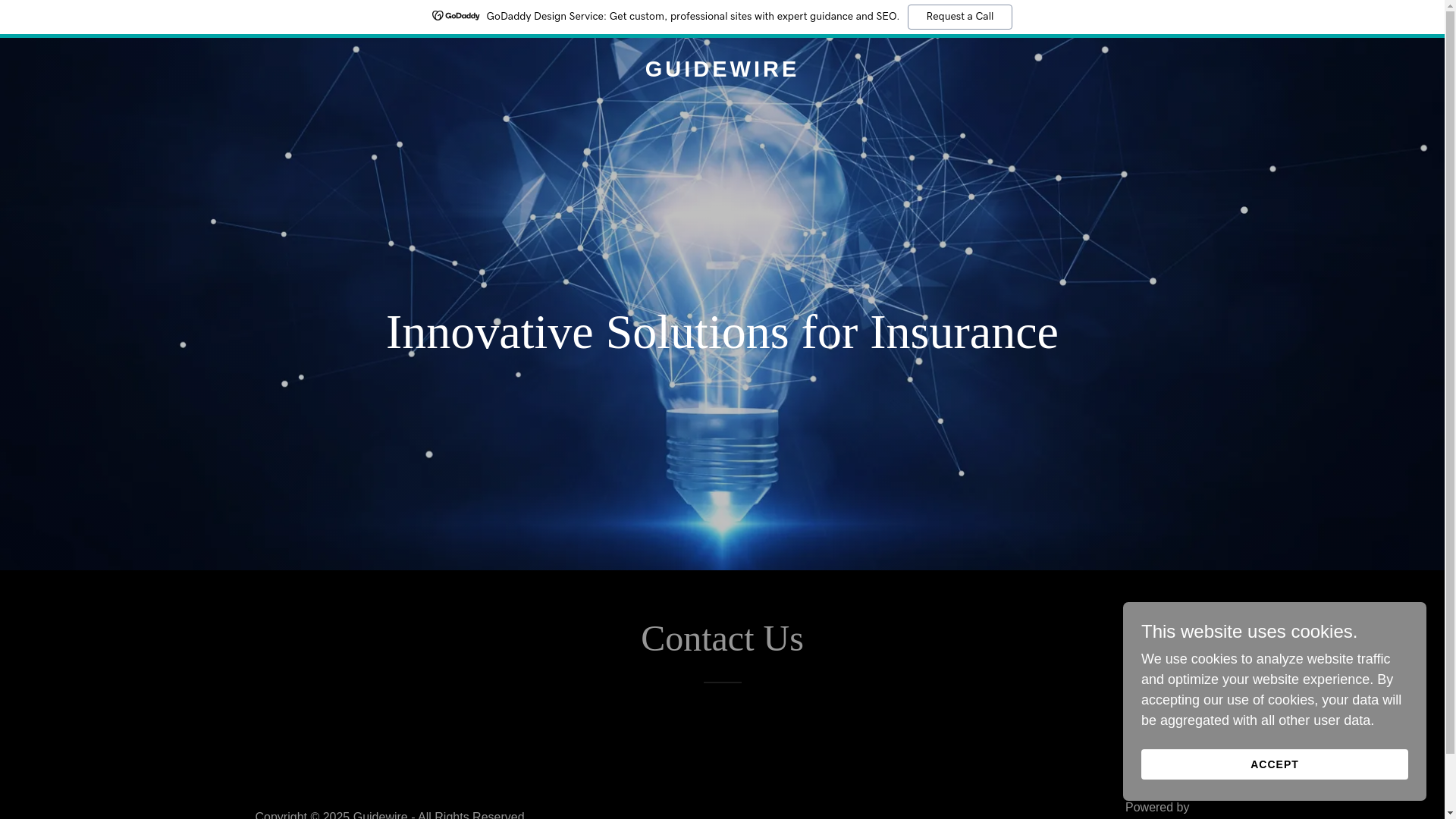 website screenshot of https://guidewire.co.in/