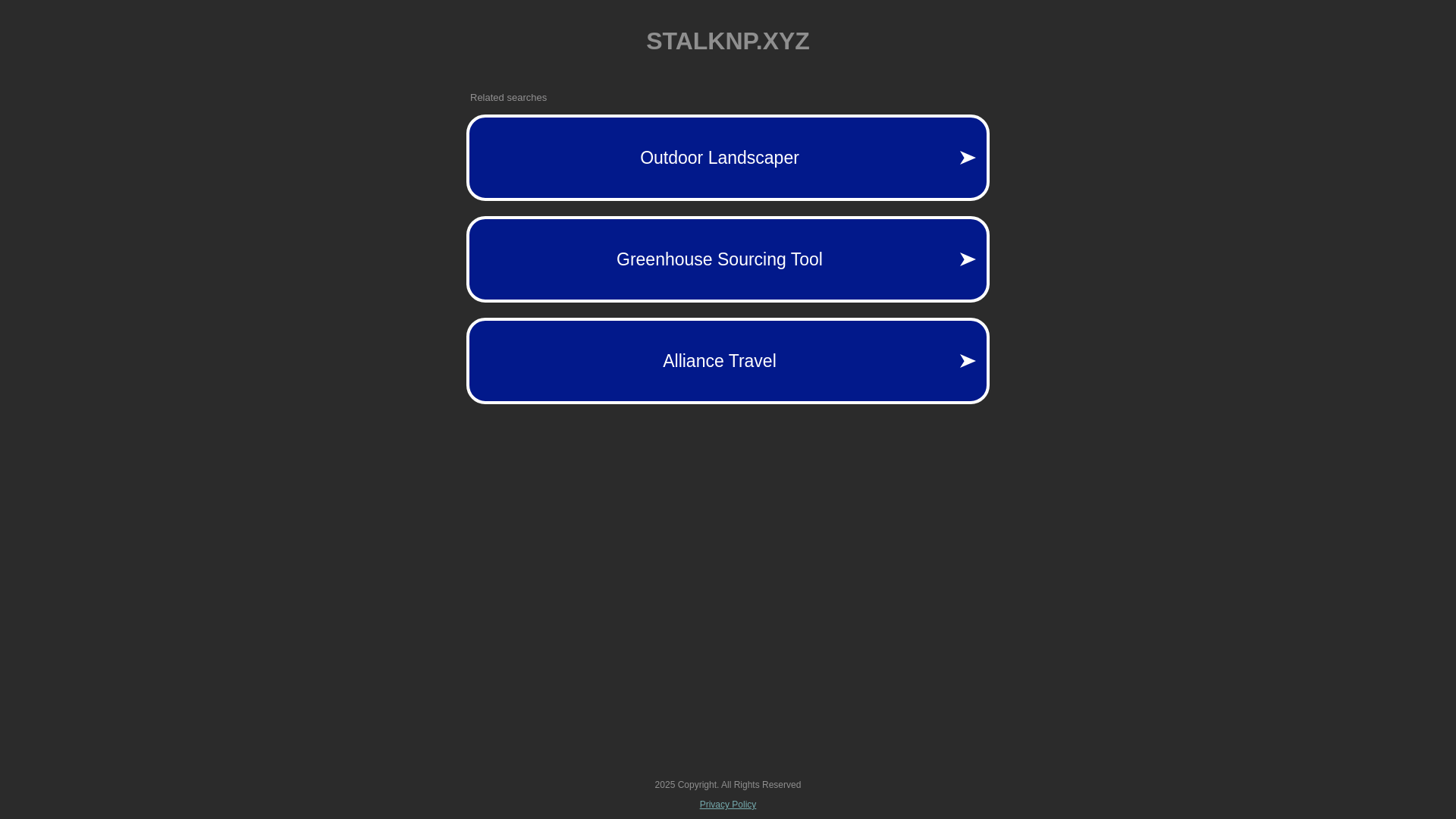 website screenshot of https://stalknp.xyz/