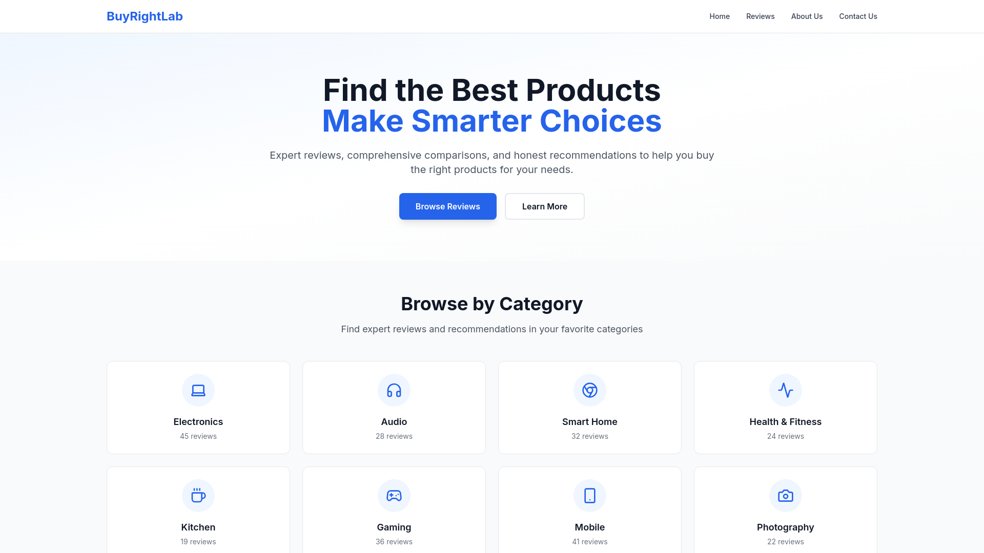 website screenshot of https://buyrightlab.com/