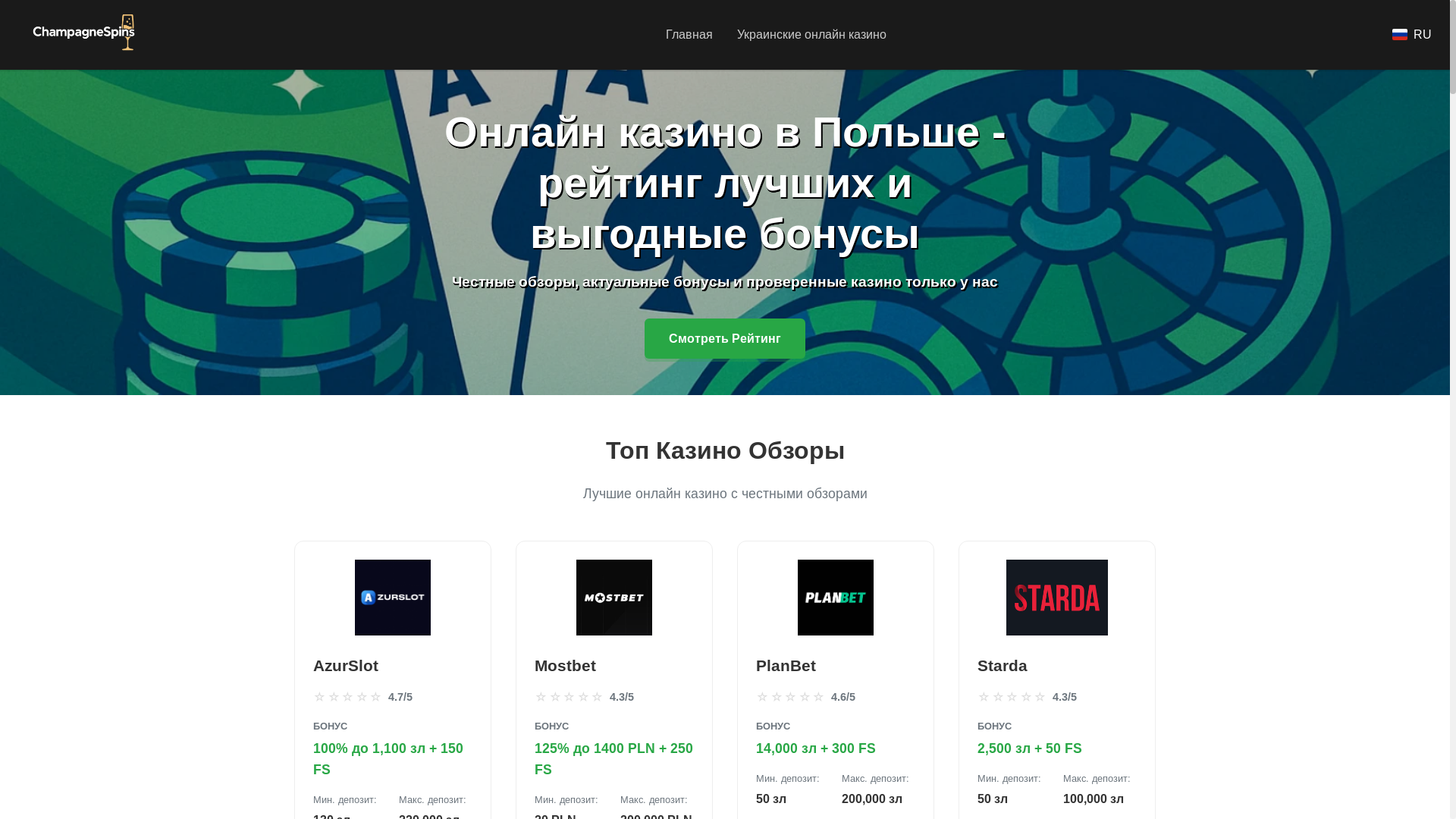 website screenshot of https://champagnespins.pages.dev/