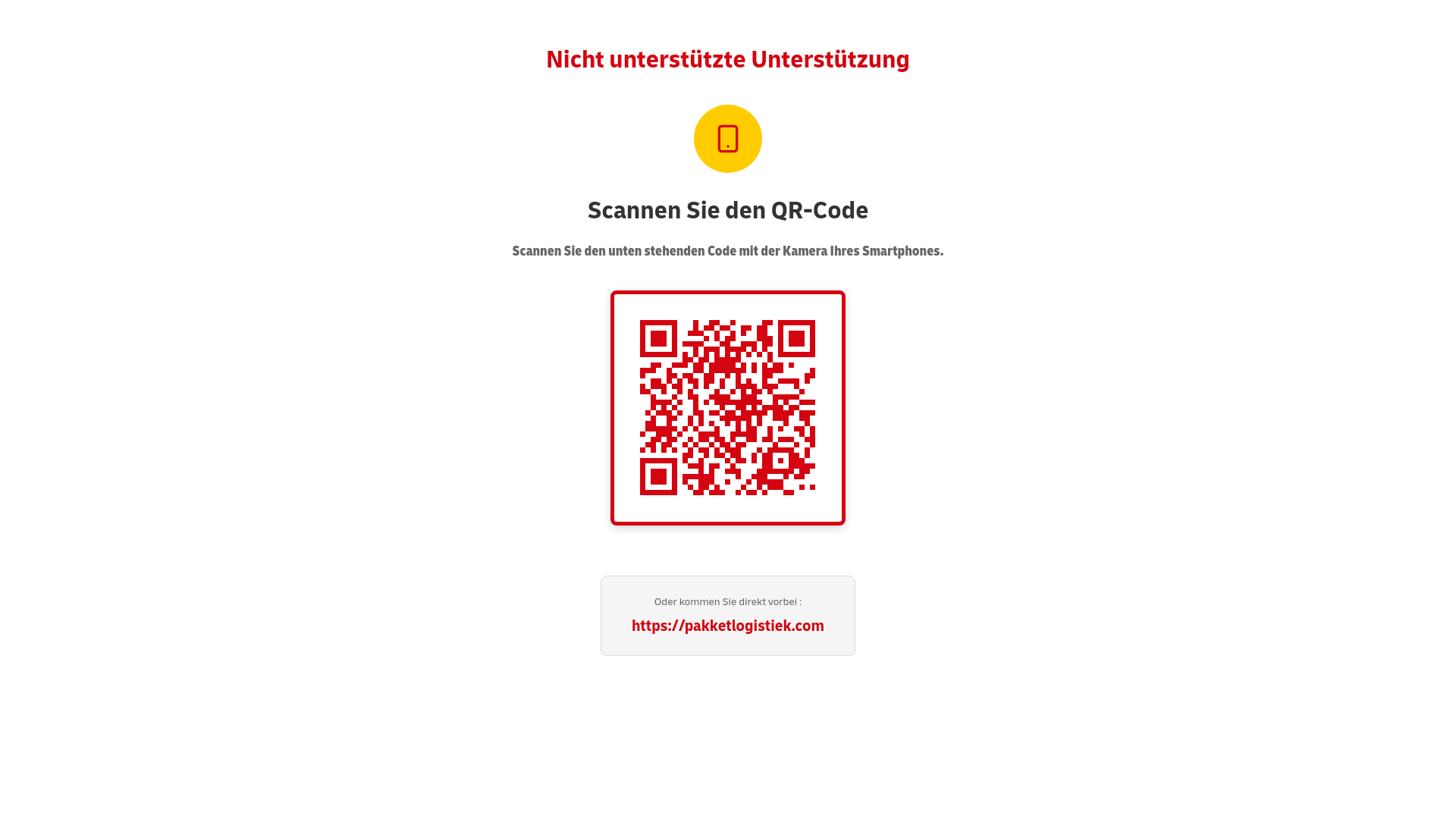 website screenshot of https://pakketlogistiek.com