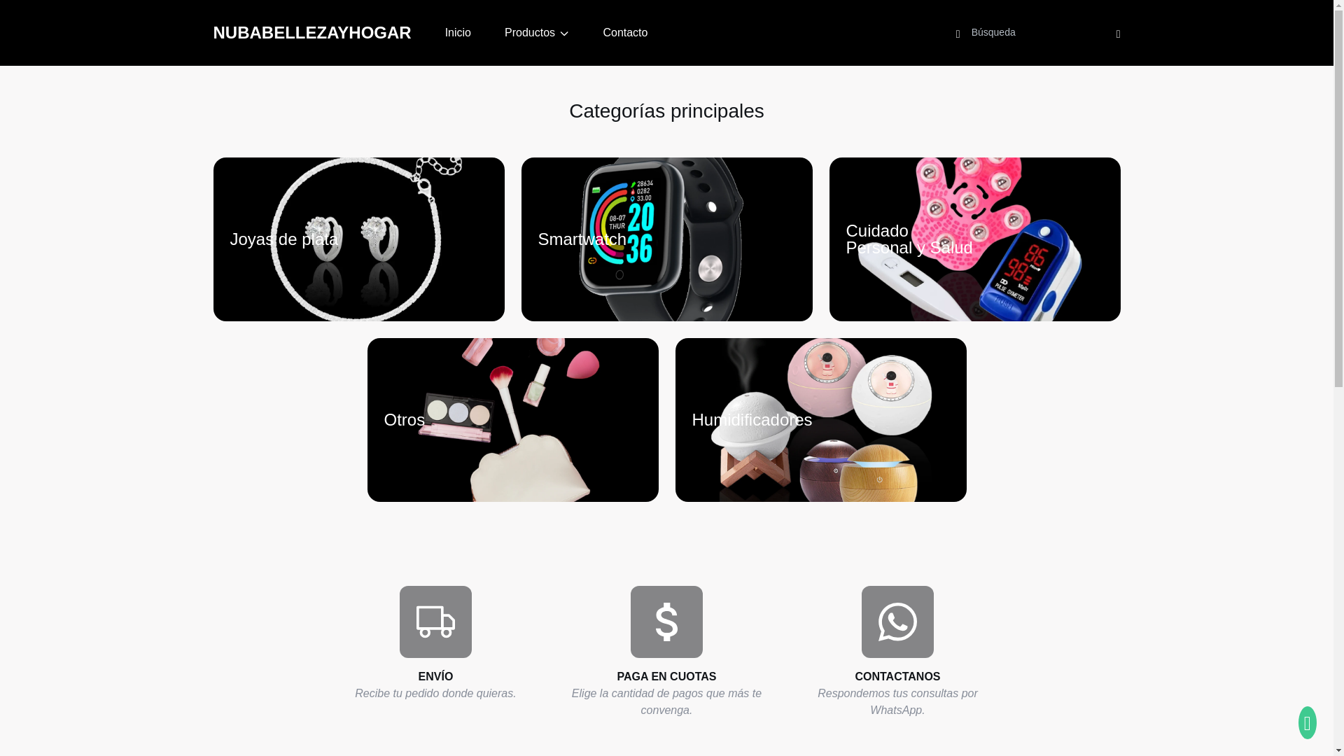 website screenshot of https://tiendanubba.online/