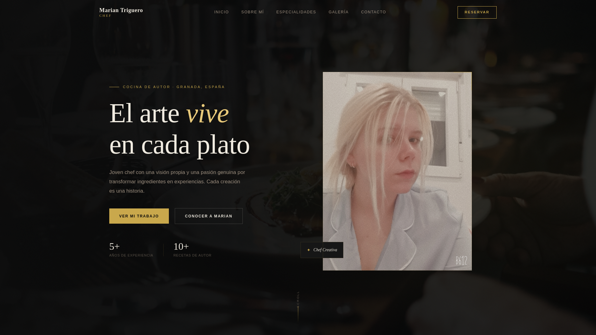 website screenshot of https://mariantriguero.com/