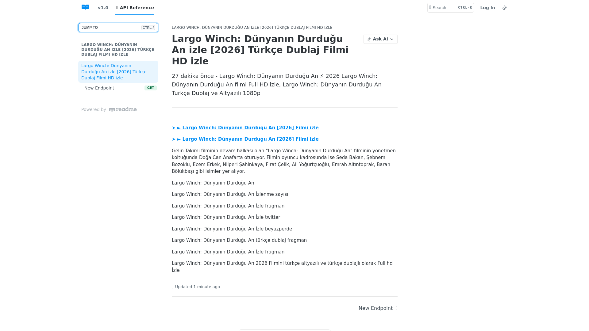 website screenshot of https://dunyann-durdugu-an.readme.io/reference/alargowinchadventure