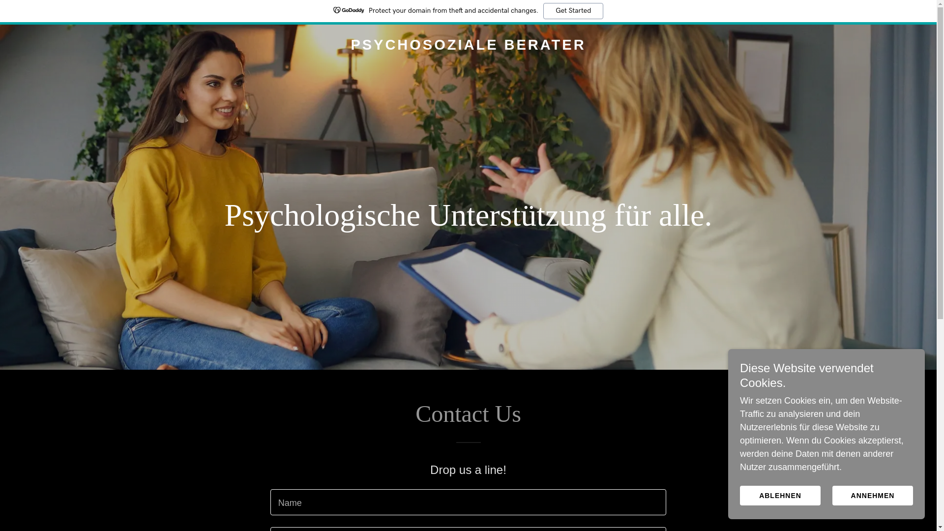 website screenshot of https://berater.directory/