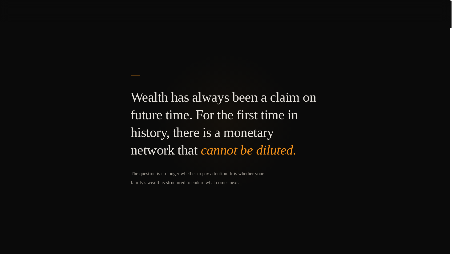 website screenshot of https://thebitcoinfamilyoffice.pages.dev/