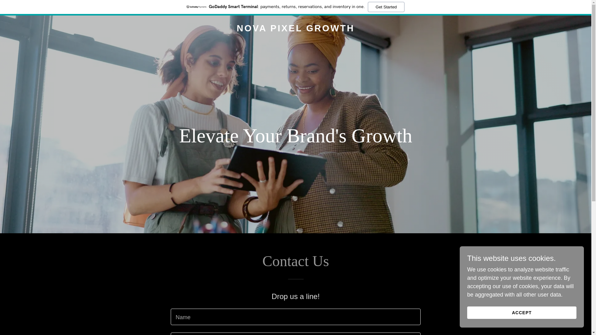 website screenshot of https://novapixelgrowth.com/
