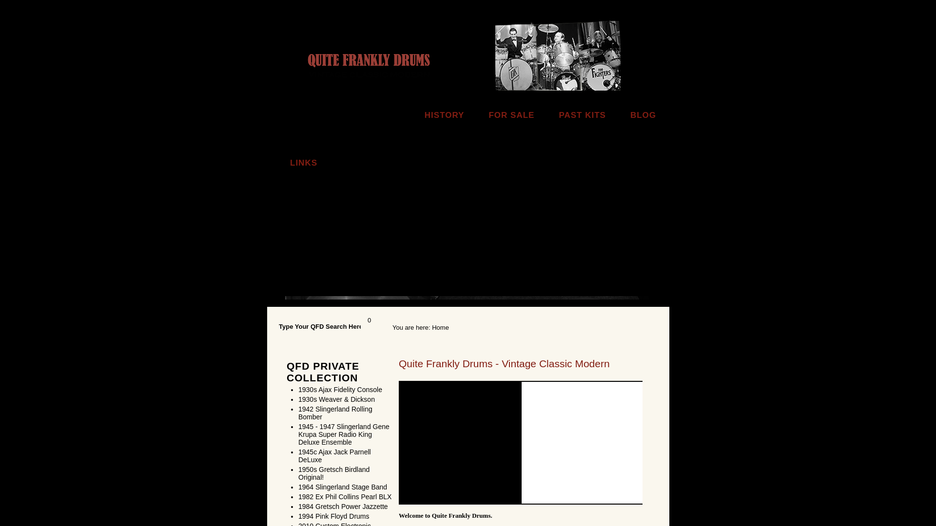 website screenshot of https://slingerland.co.uk/