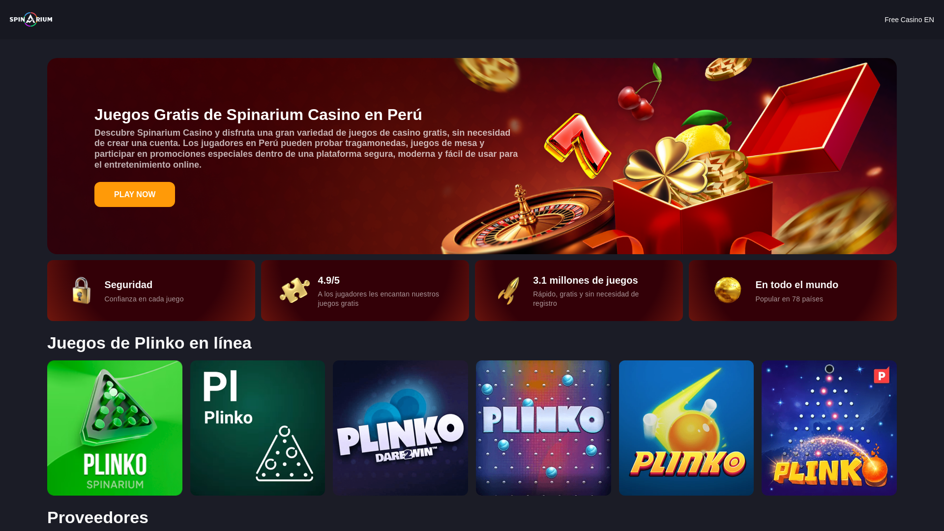 website screenshot of https://spinarium.pe/