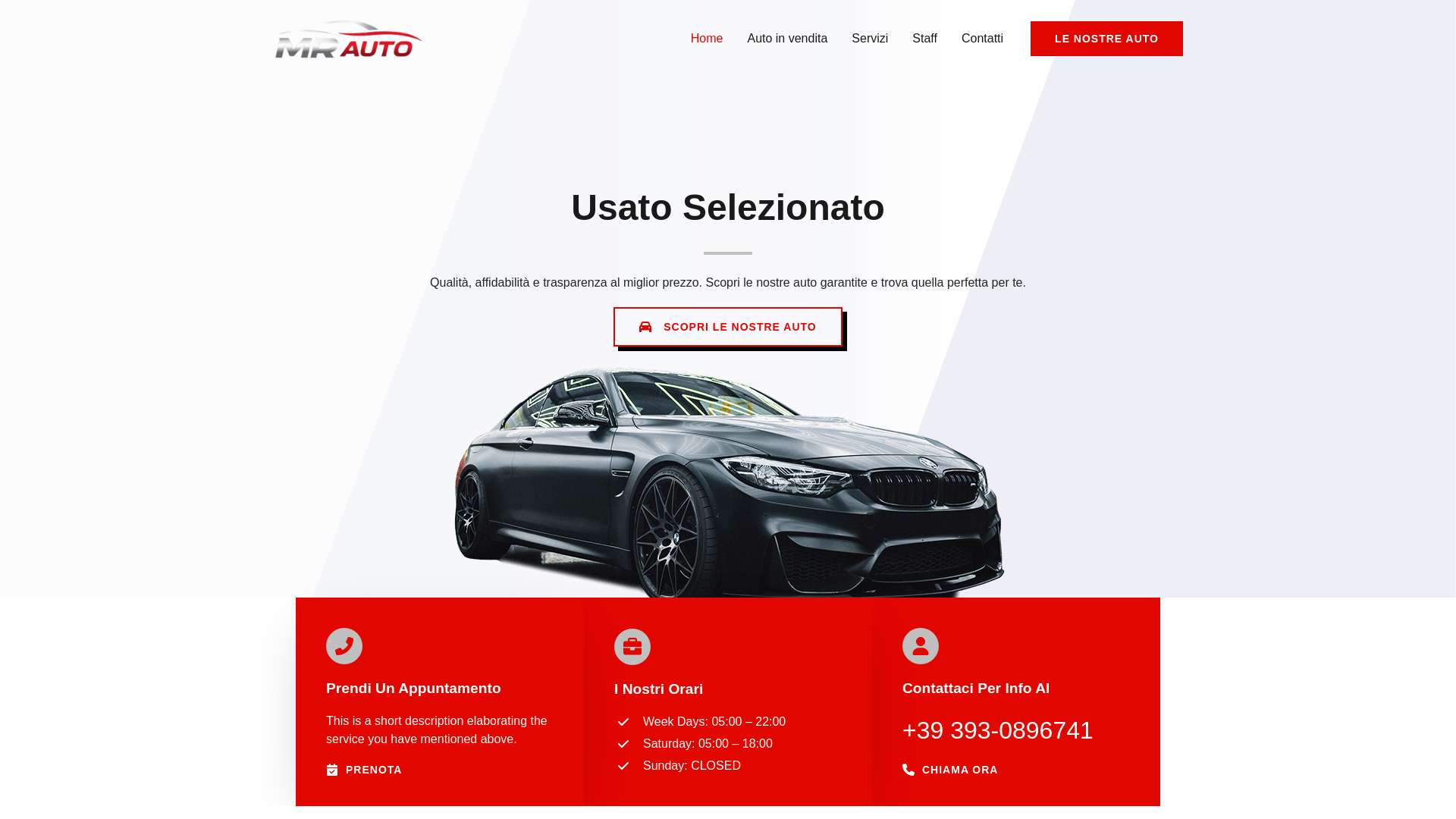 website screenshot of https://mrautolamezia.it/