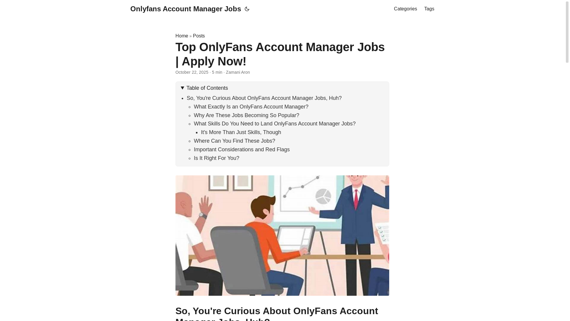 website screenshot of https://onlyfans-account-manager-jobs.pages.dev/