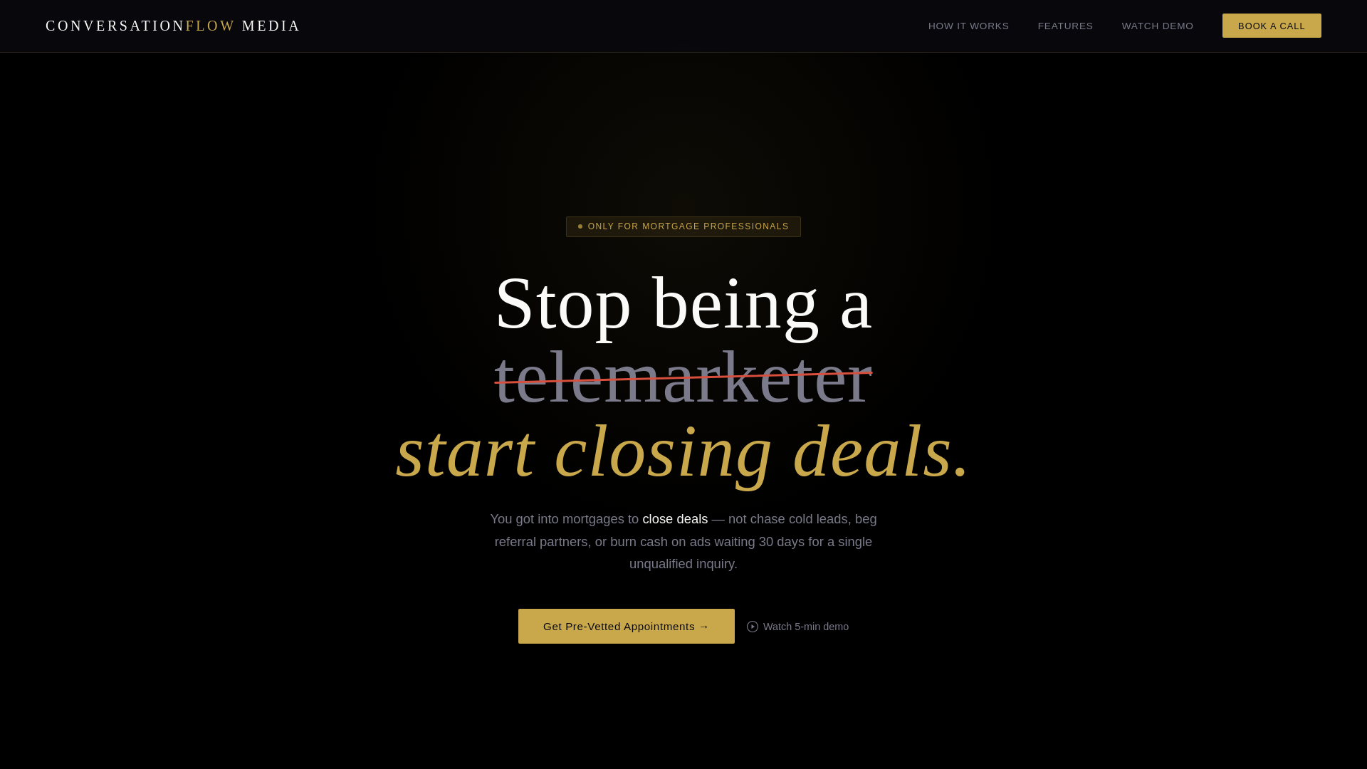website screenshot of https://conversationflowmedia.com/