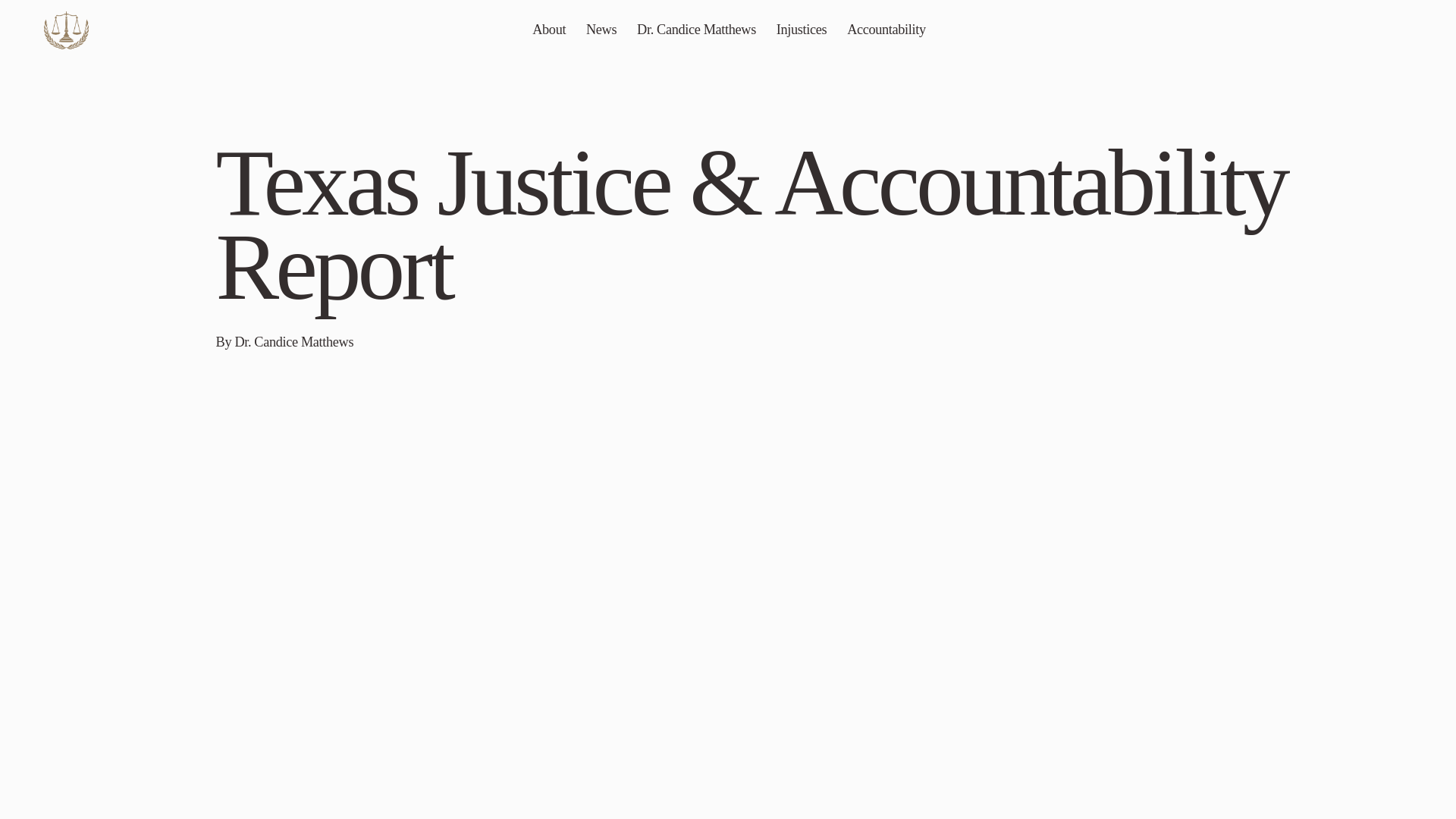 website screenshot of https://houstonjusticereport.com/