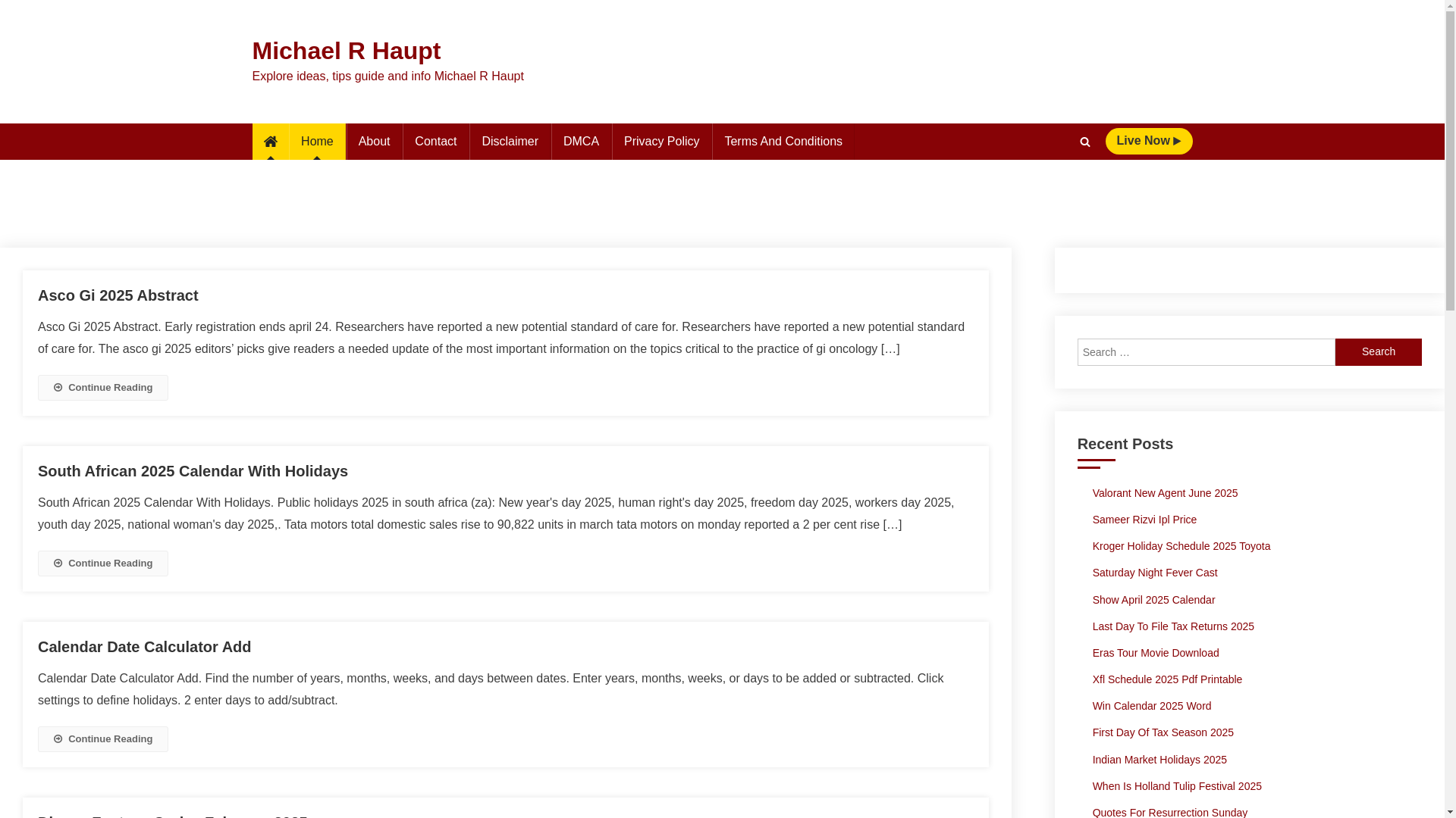 website screenshot of https://michaelrhaupta.pages.dev/