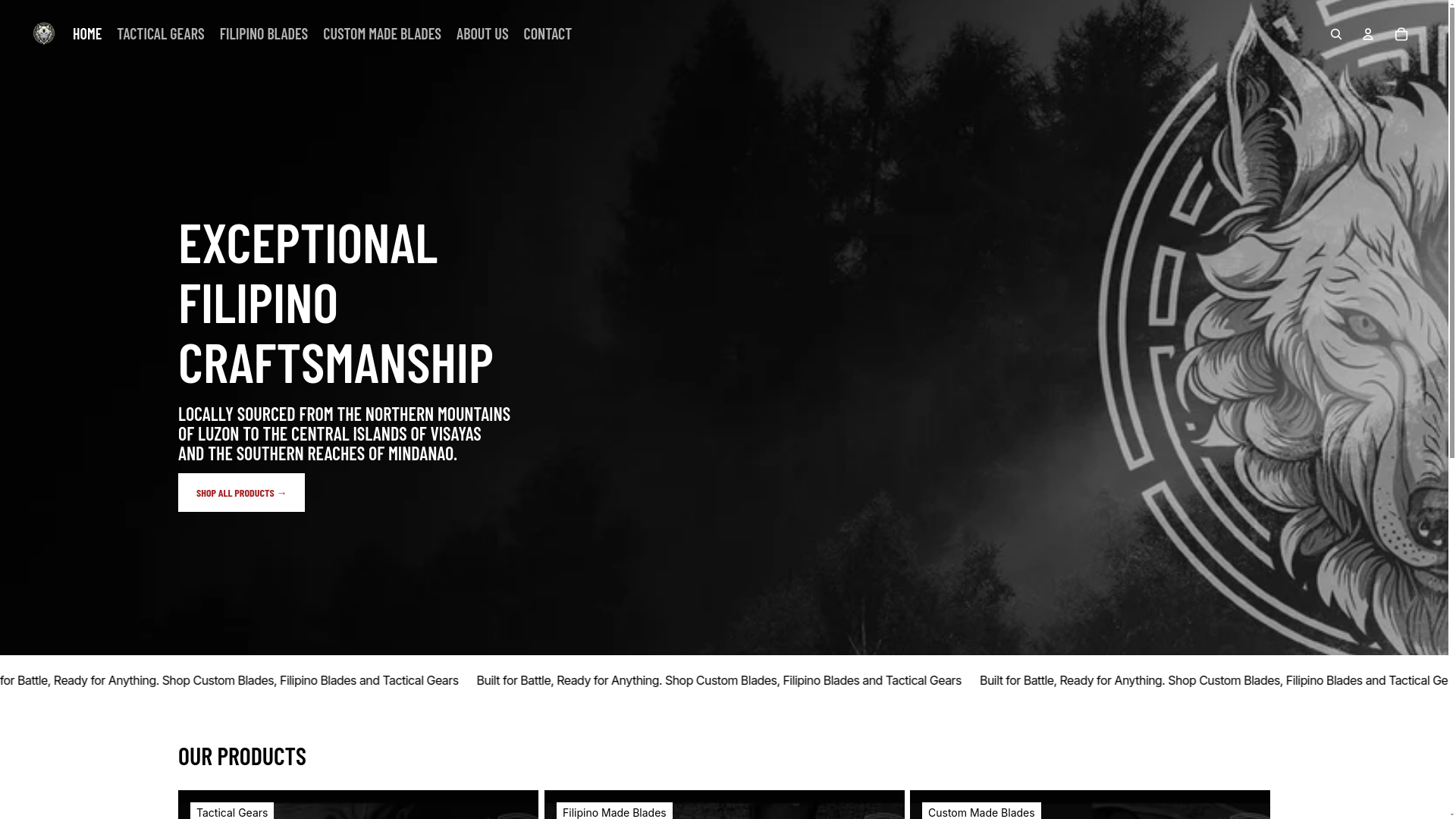 website screenshot of https://alphacompanyblackops.net/