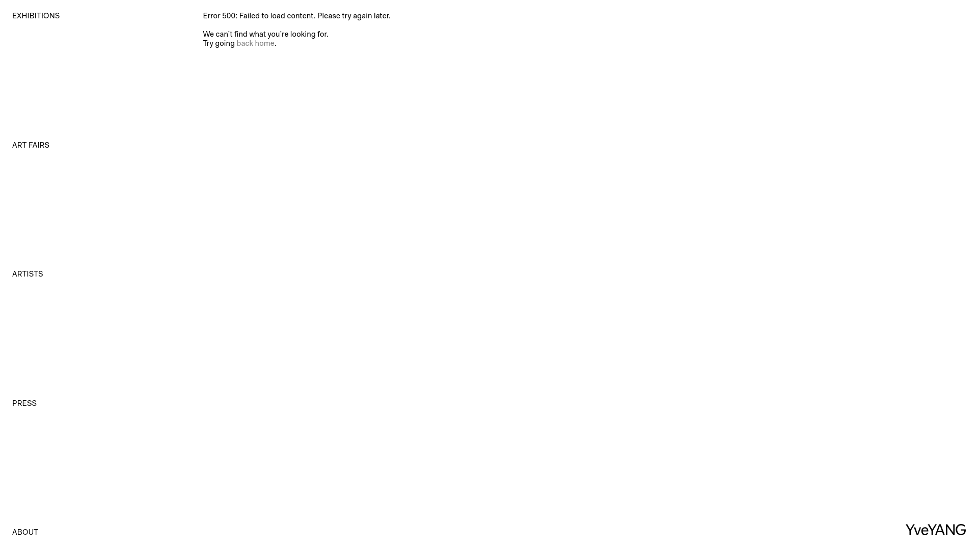 website screenshot of https://yveyang.pages.dev/