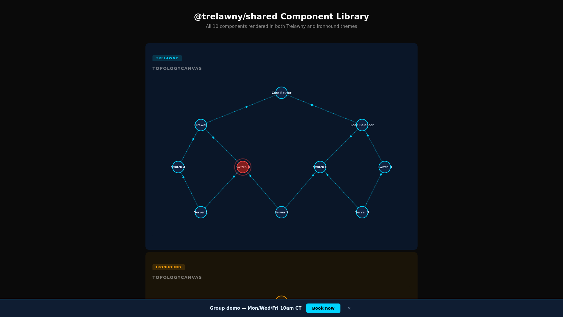 website screenshot of https://trelawny-shared-demo.pages.dev/