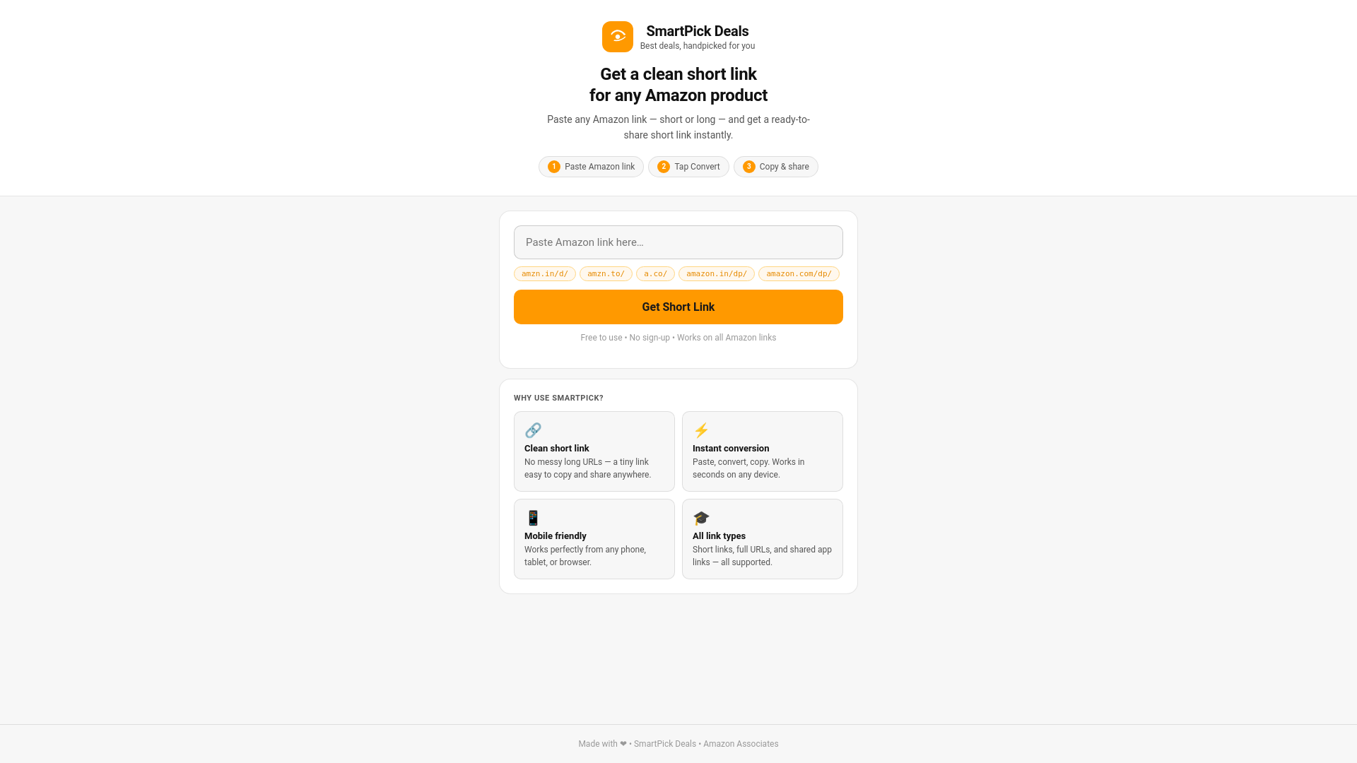 website screenshot of https://smartpick.pages.dev/
