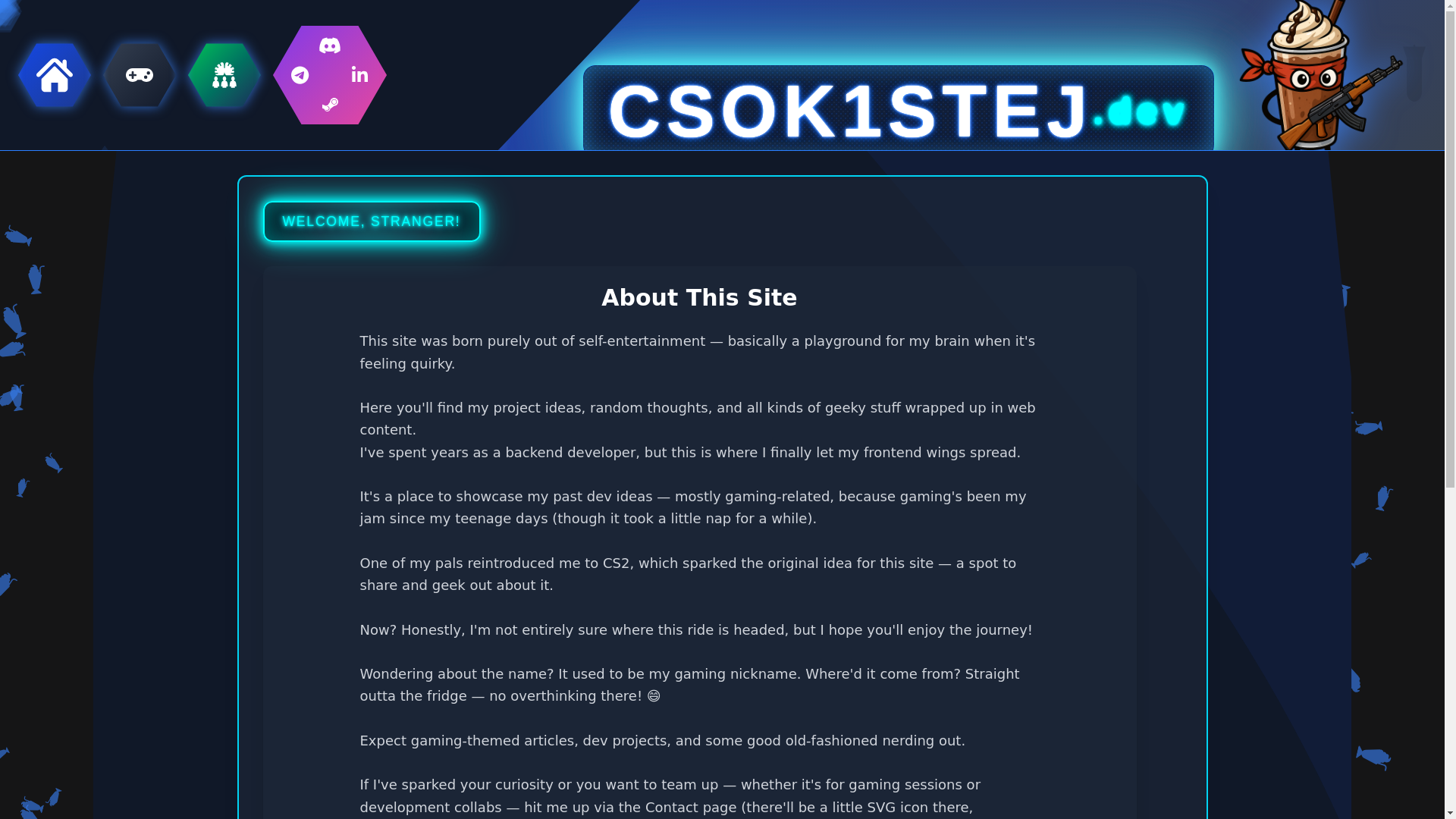 website screenshot of https://csok1stej.dev/
