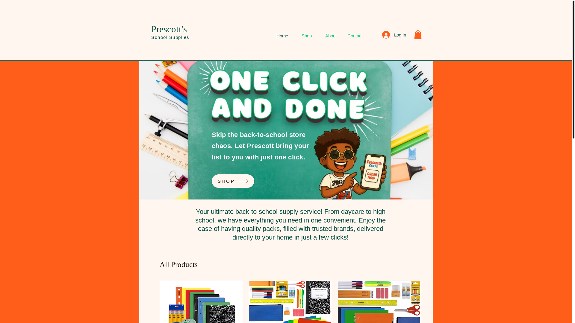 website screenshot of https://prescottssupplies.com/