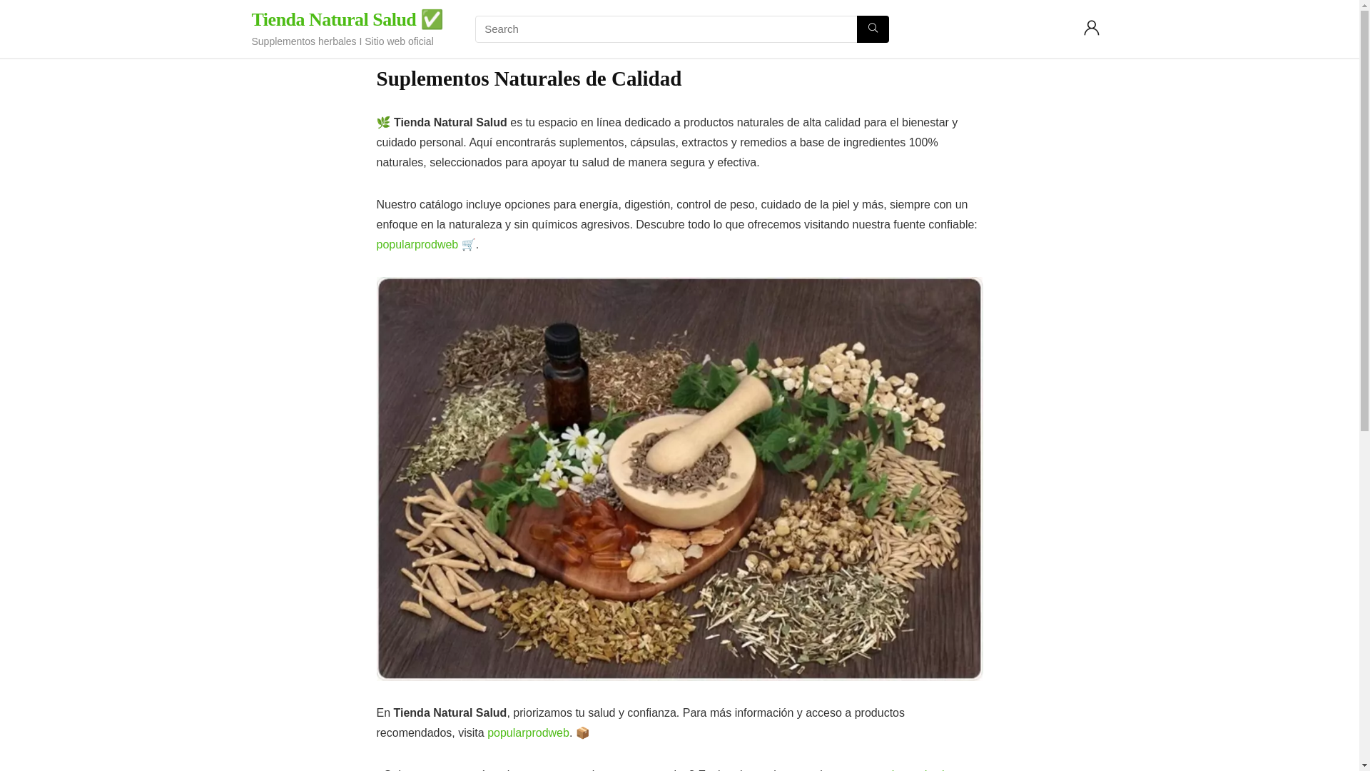 website screenshot of https://tiendanaturalsalud.online/