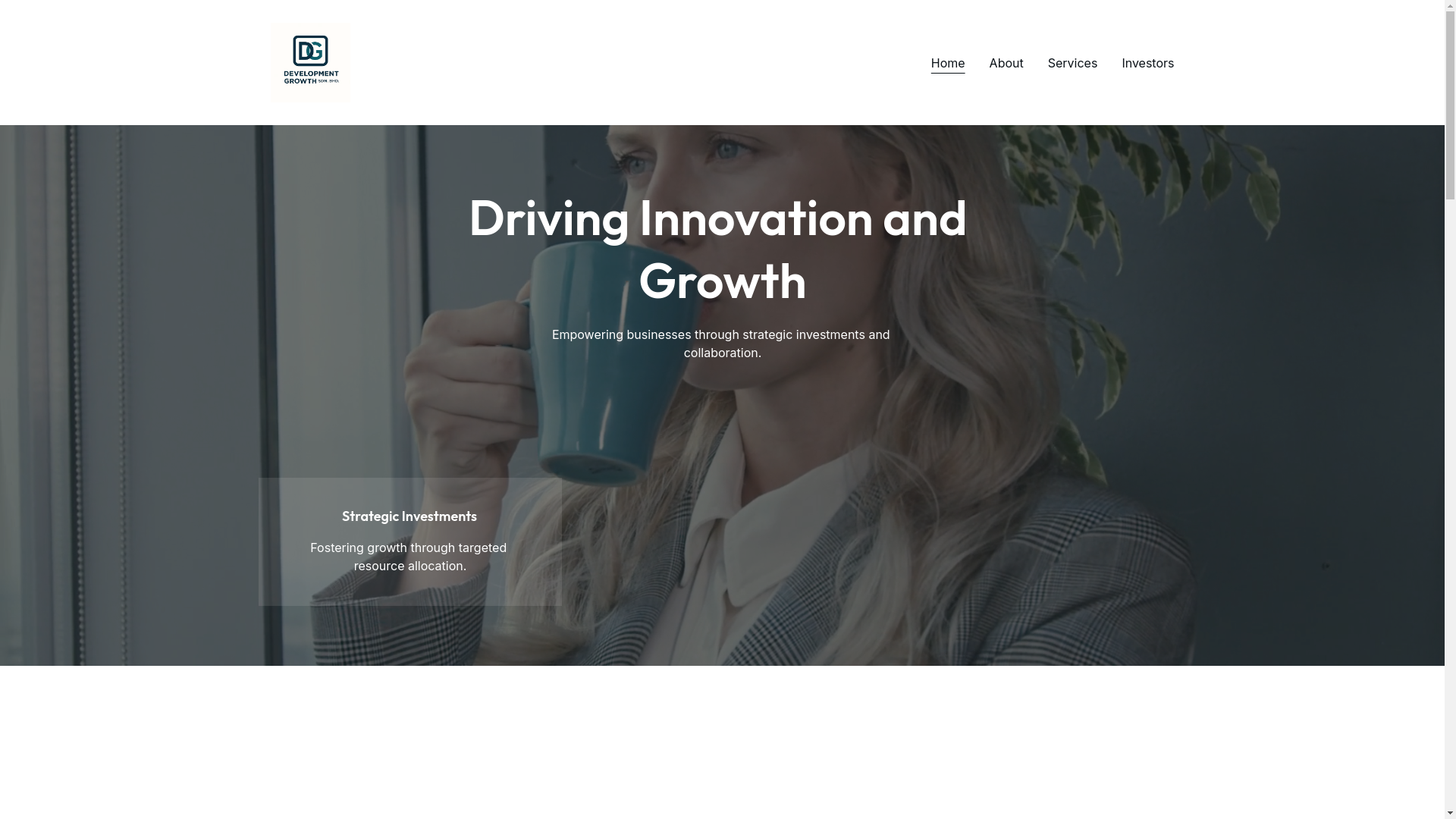 website screenshot of https://developmentsurge.com/