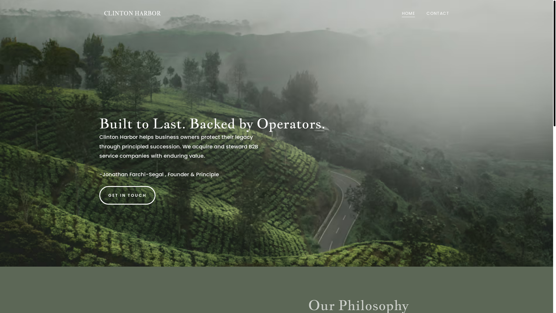 website screenshot of https://clintonharbor.com/