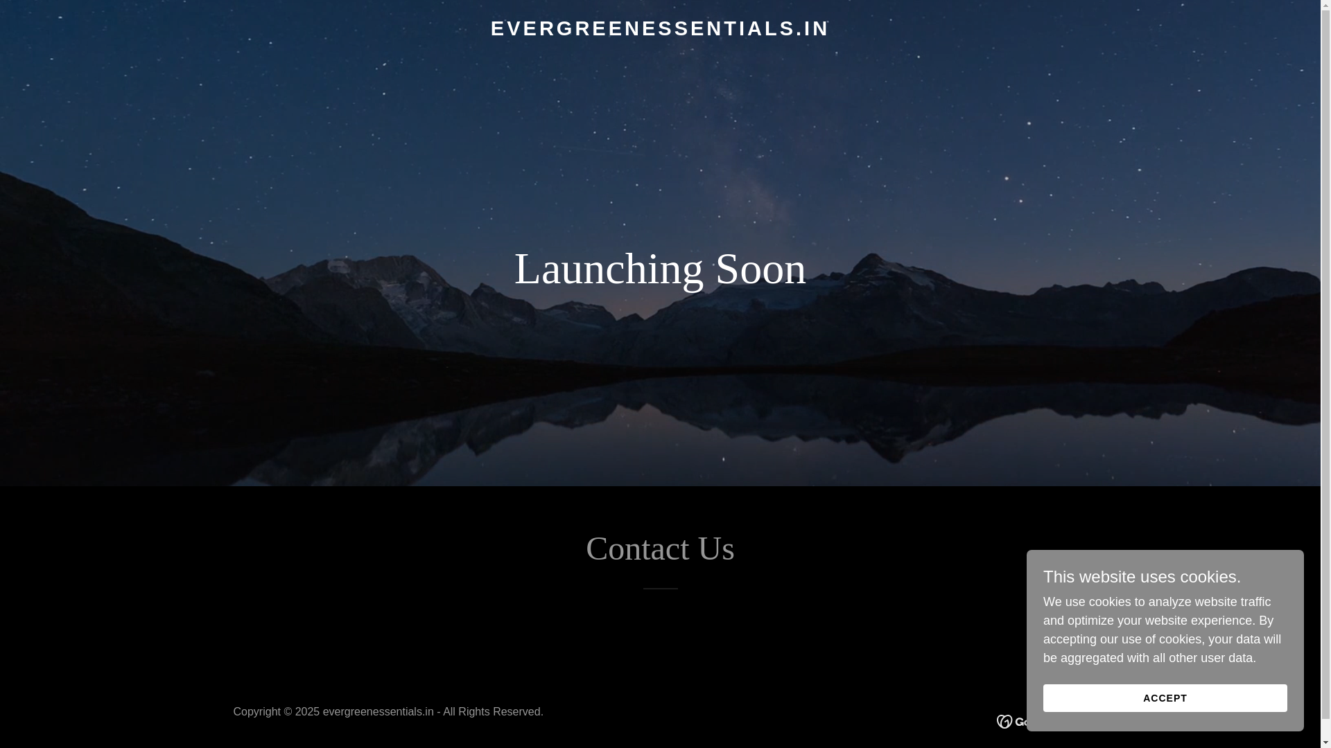 website screenshot of https://evergreenessentials.in/
