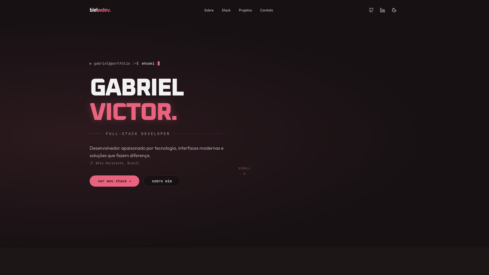 website screenshot of https://gabrielvictor.dev/