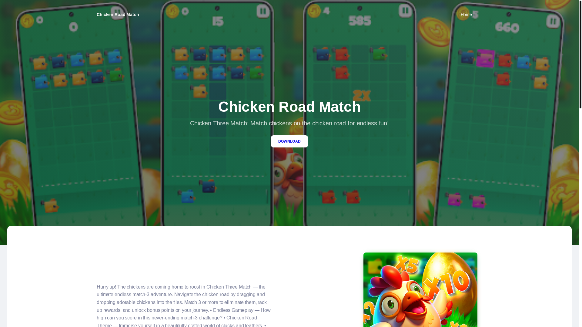 website screenshot of https://chickenroad2-club.com/