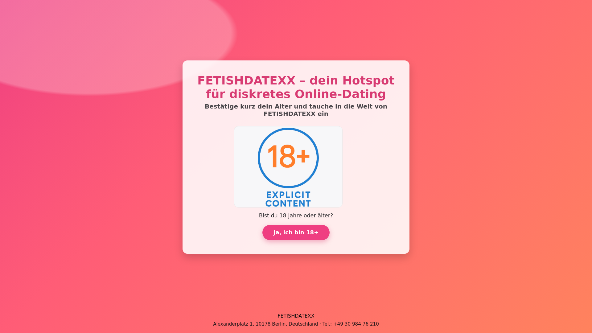 website screenshot of https://fetishdatexx.top/