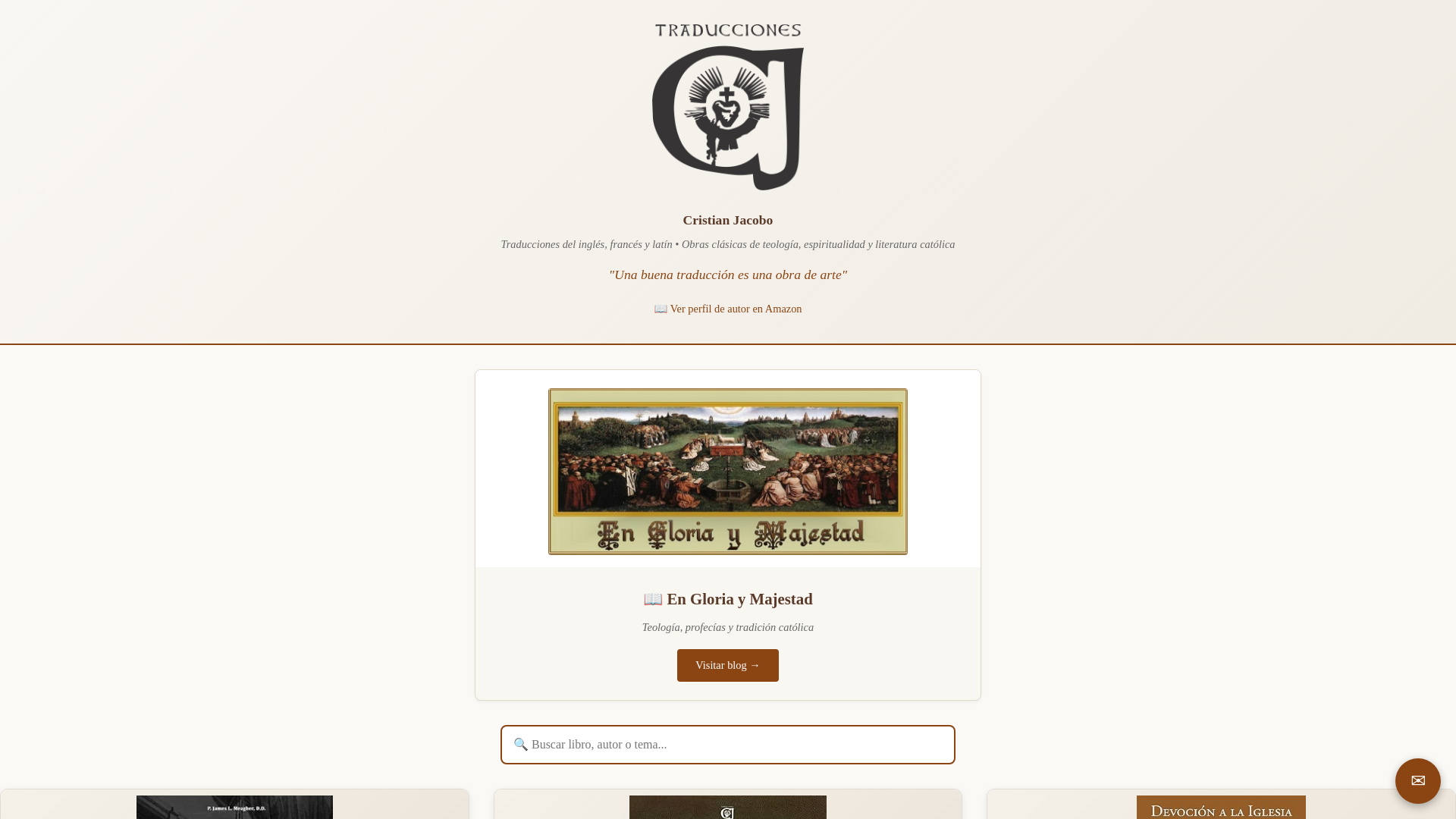 website screenshot of https://traduccionescj.com/