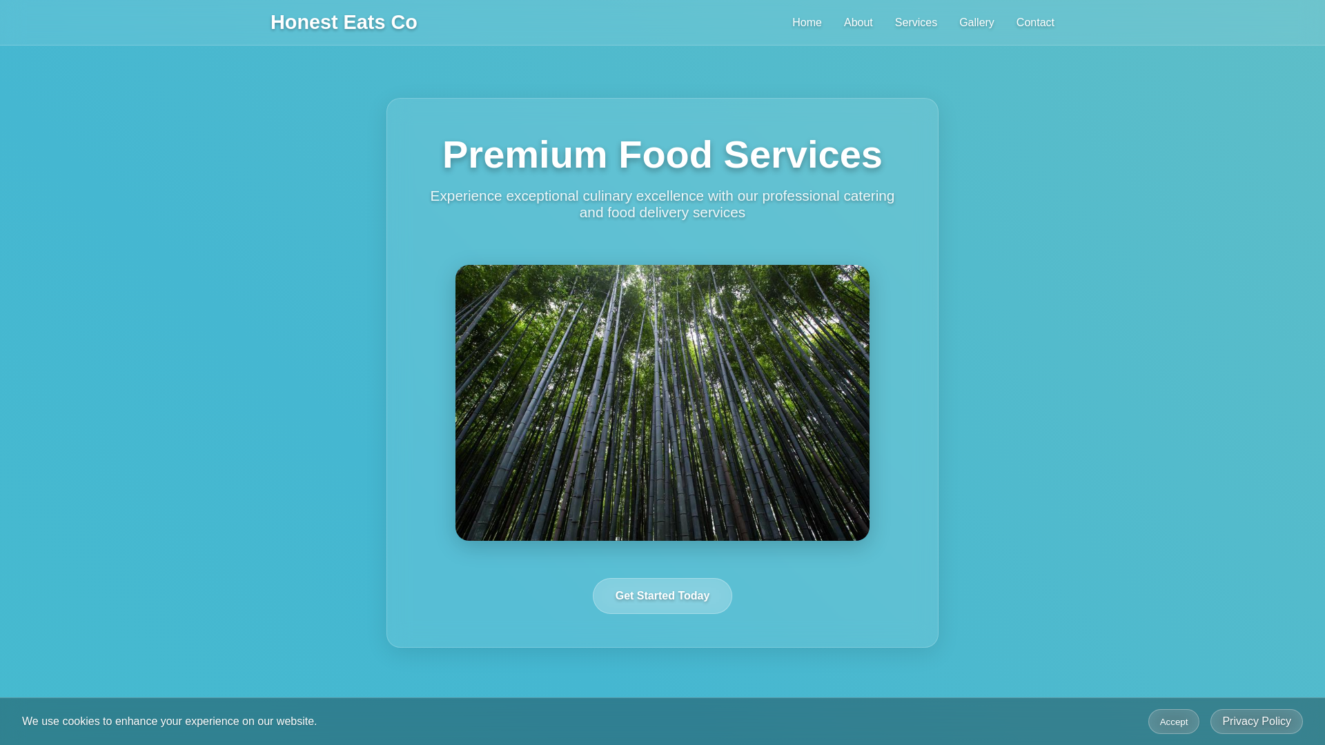 website screenshot of https://honesteatsco.click/