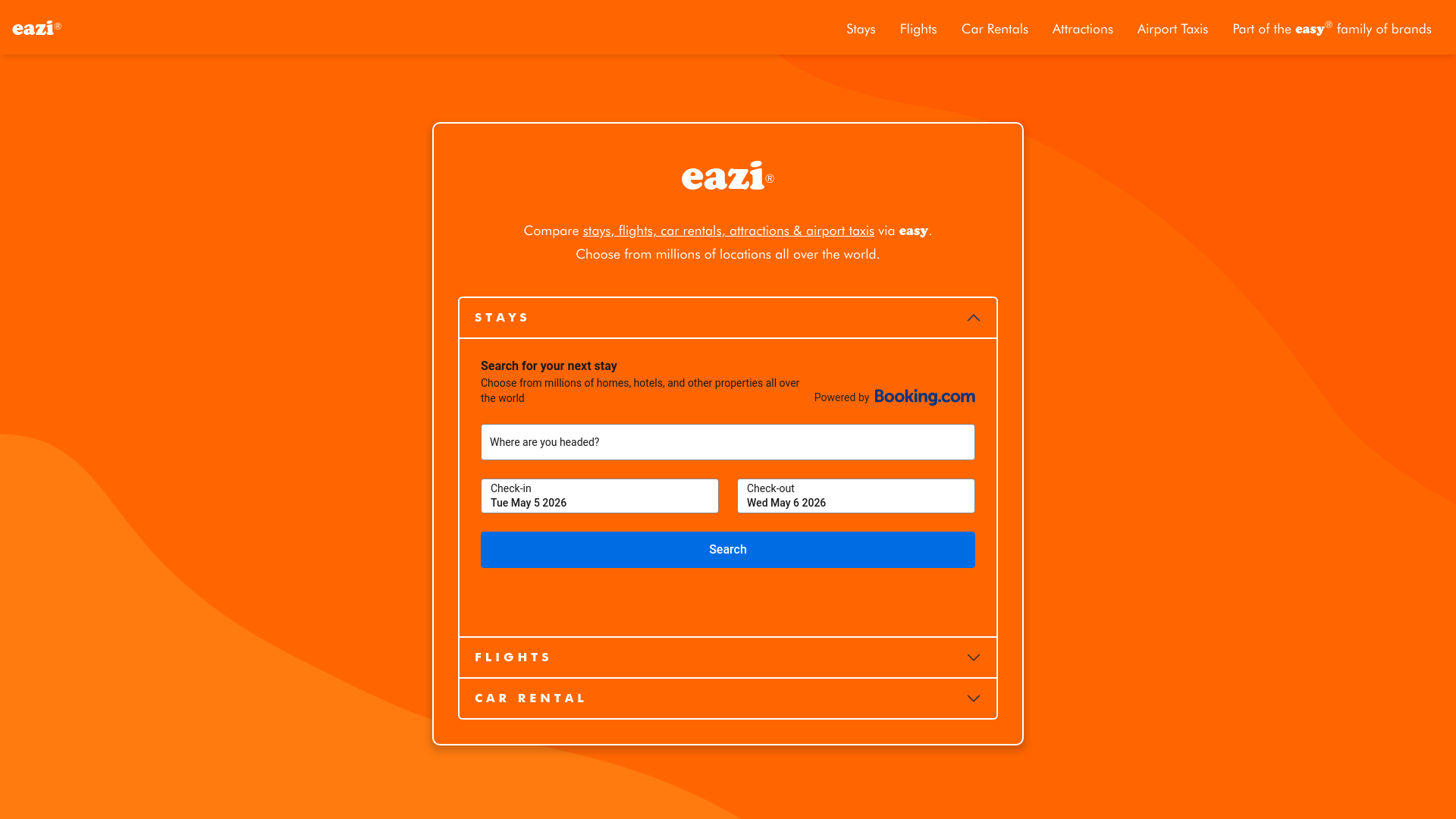 website screenshot of https://eazigroup.com