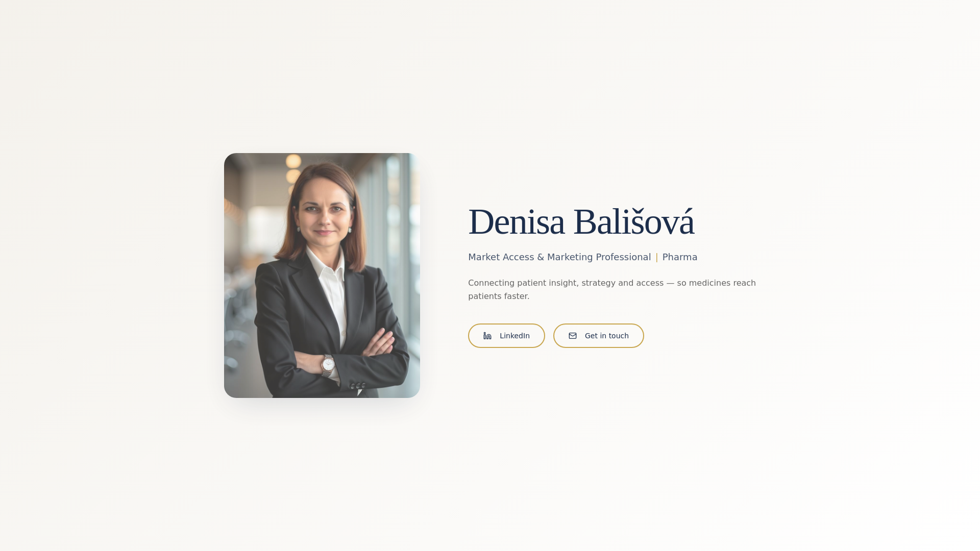 website screenshot of https://denisabalisova.com/